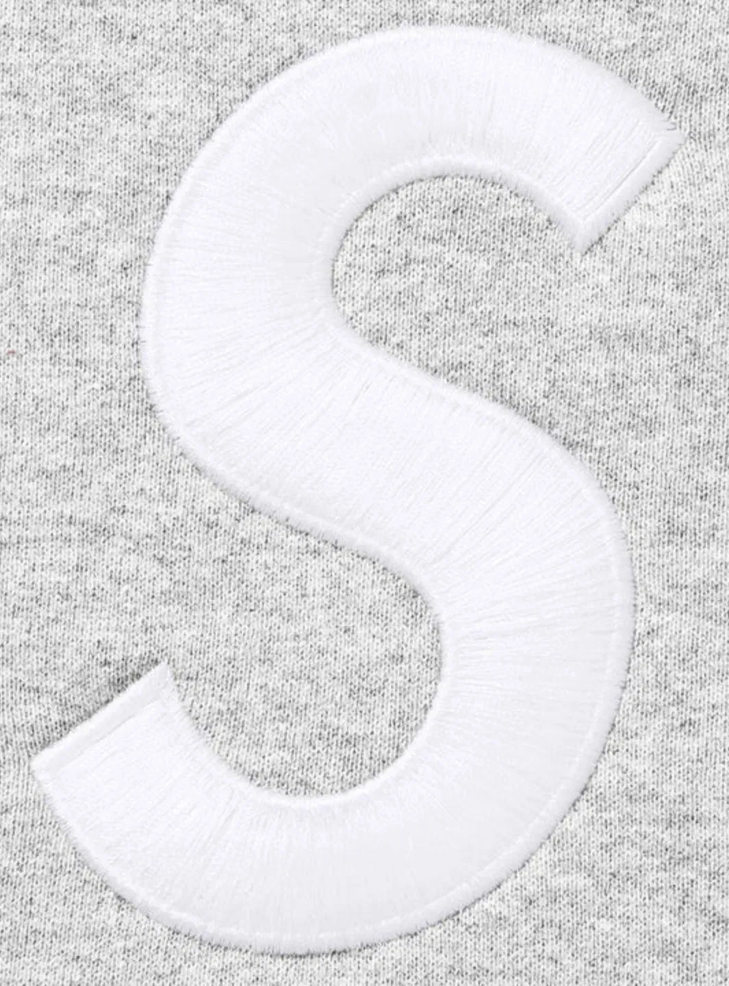 Supreme S Logo Zip Up Hooded Sweatshirt Heather Grey (FW25)
