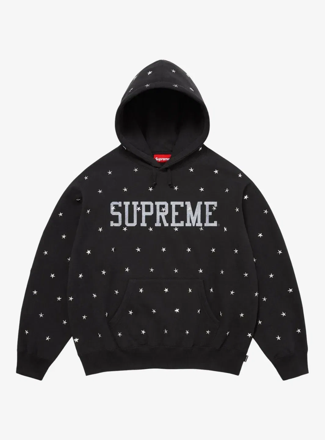 Supreme Stars Studded Hooded Sweatshirt Black