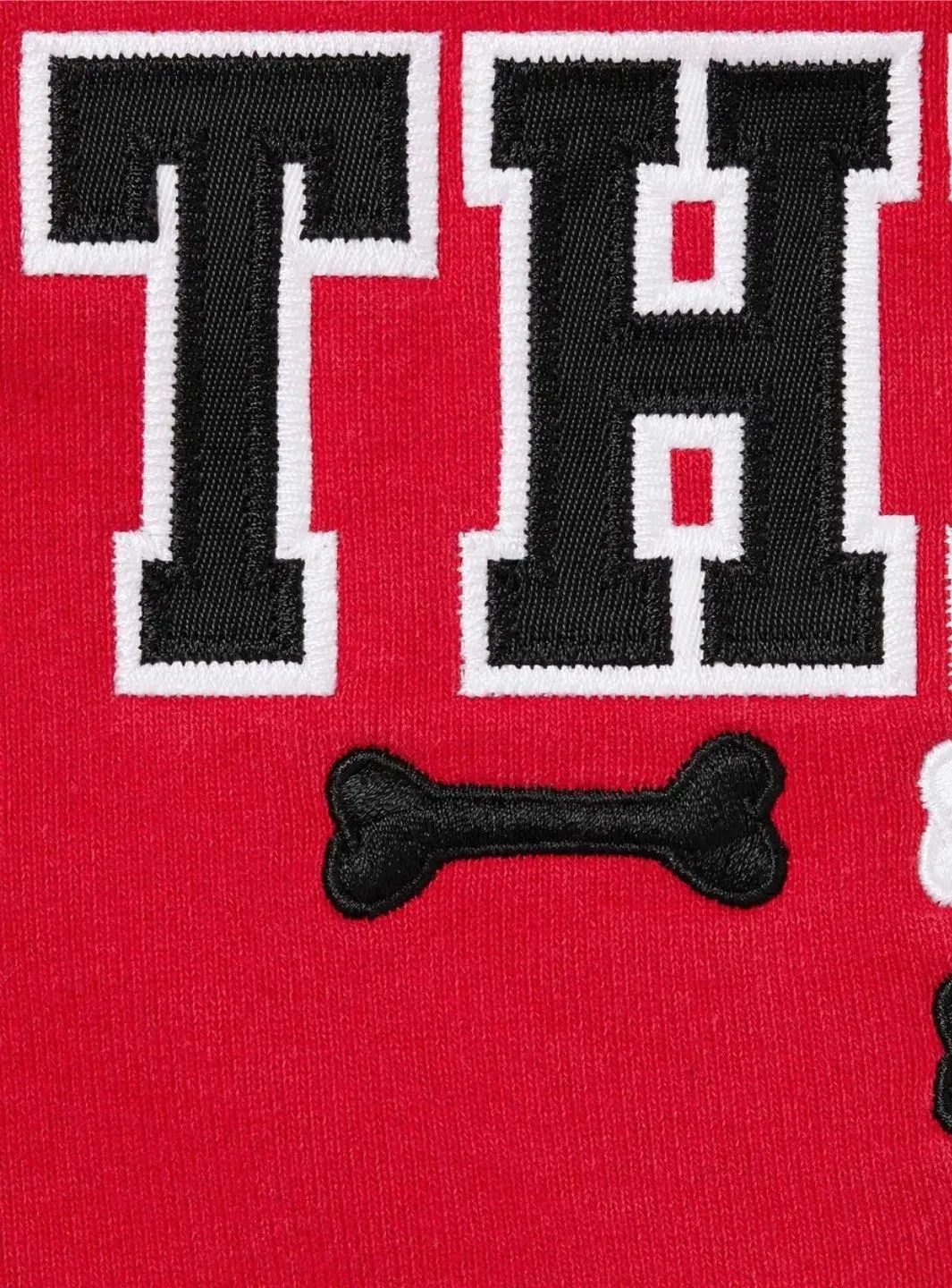 Supreme League Champs Zip Up Hooded Sweatshirt Red
