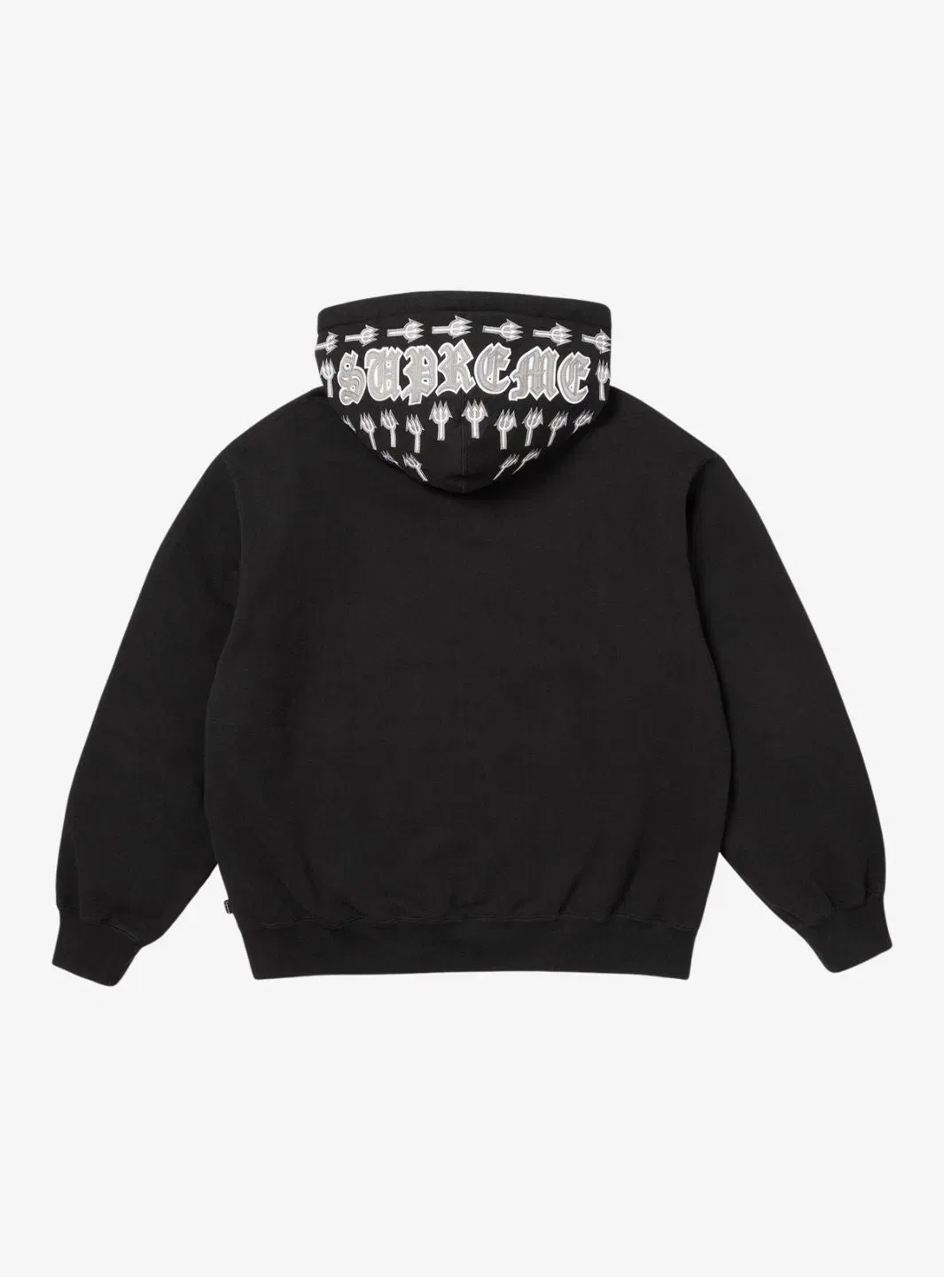 Supreme League Champs Zip Up Hooded Sweatshirt Black