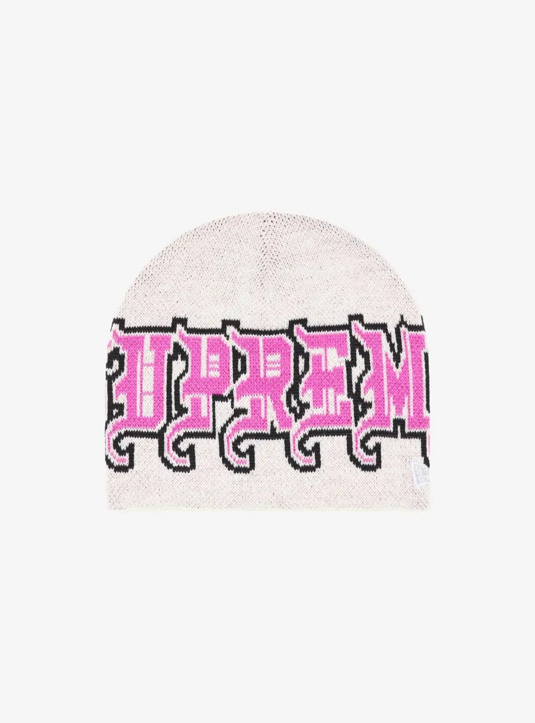 Supreme New Era Outline Beanie White