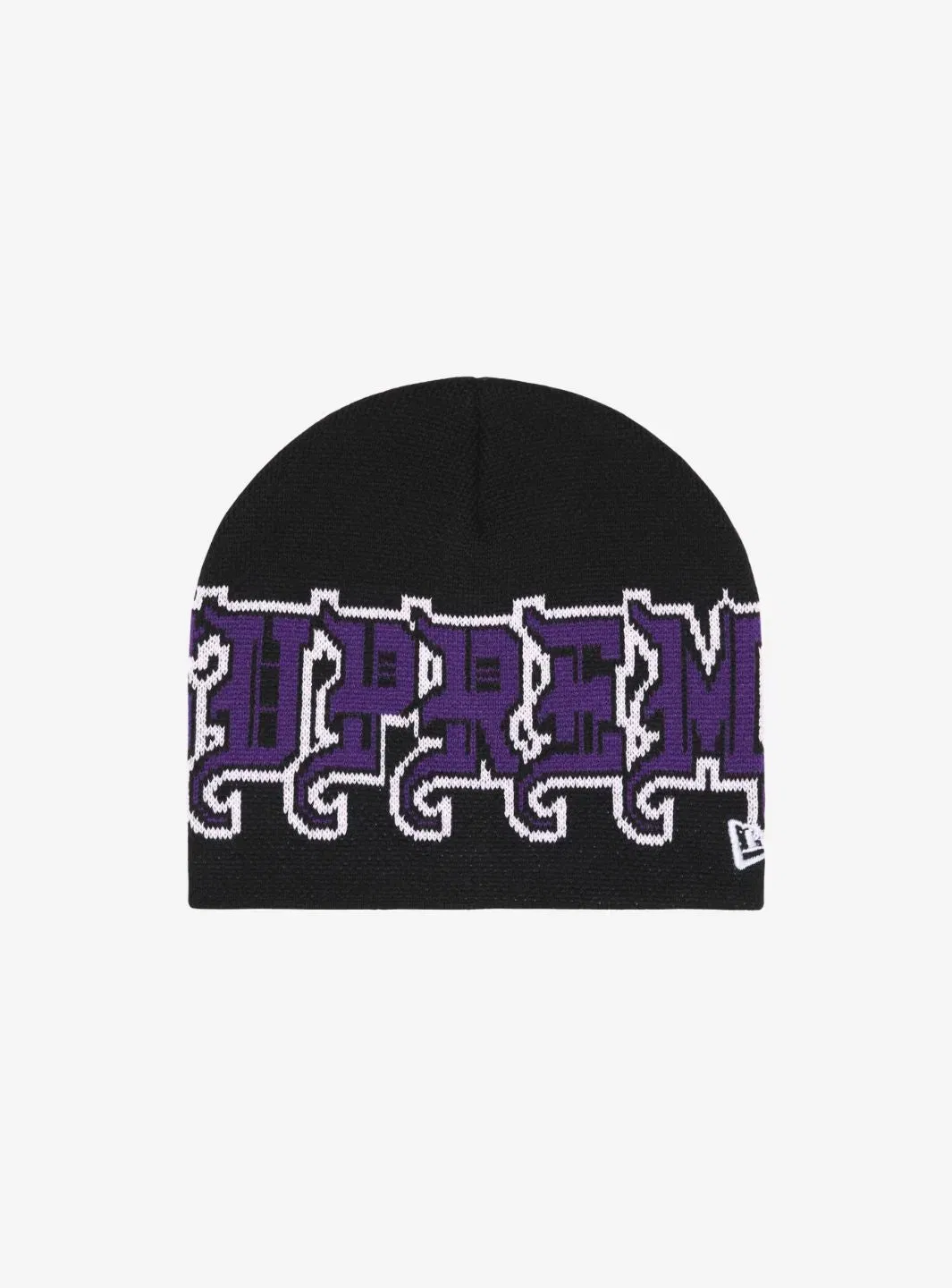 Supreme New Era Outline Beanie Black