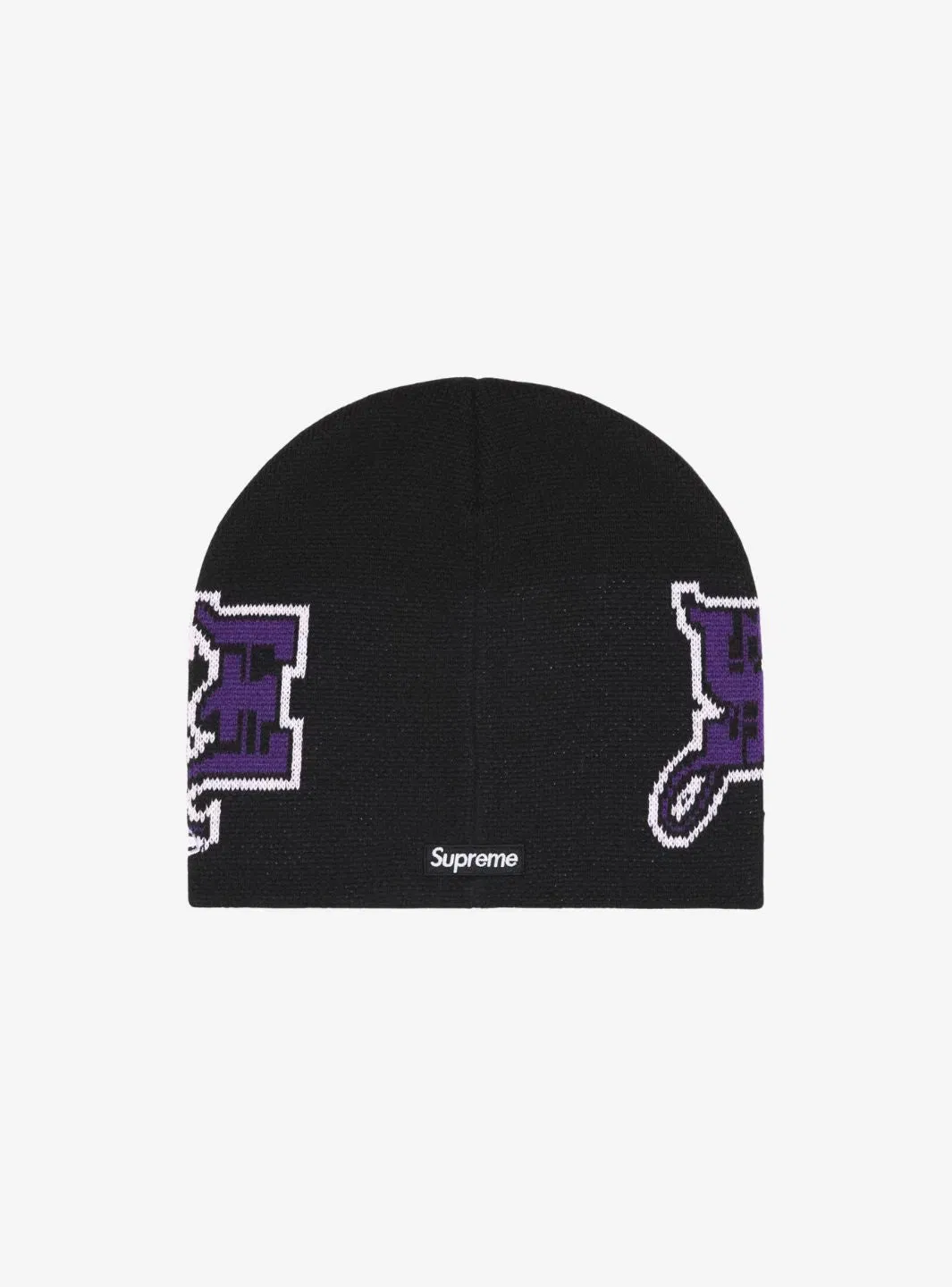 Supreme New Era Outline Beanie Black