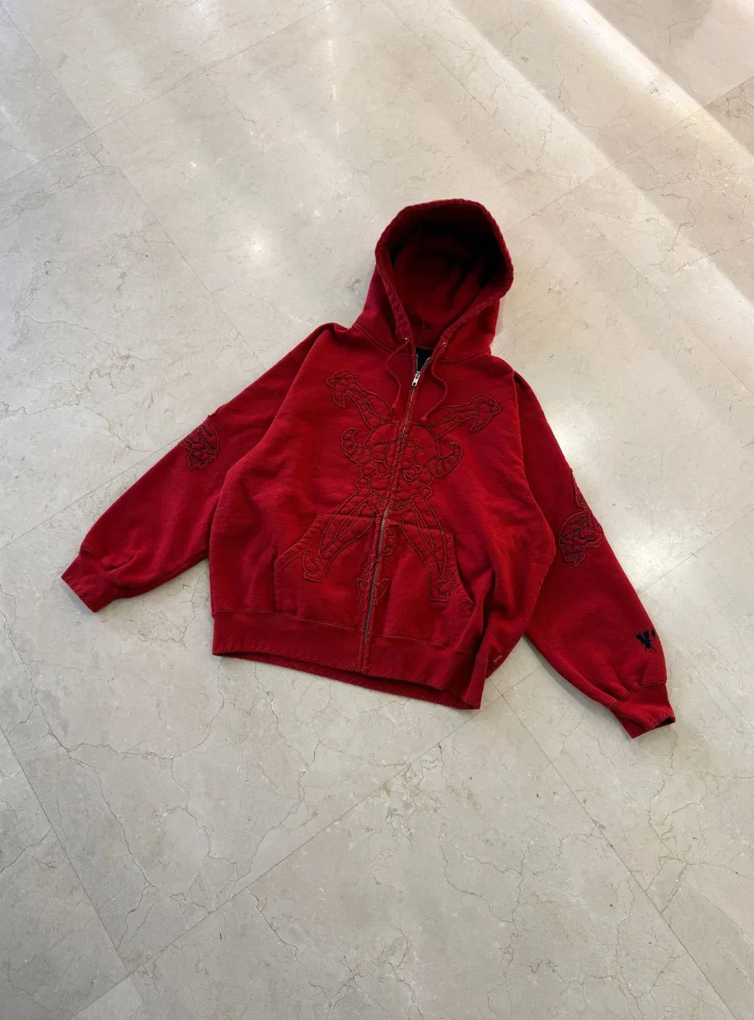 Supreme Y's by Yohji Yamamoto Zip Up Hooded Sweatshirt Red