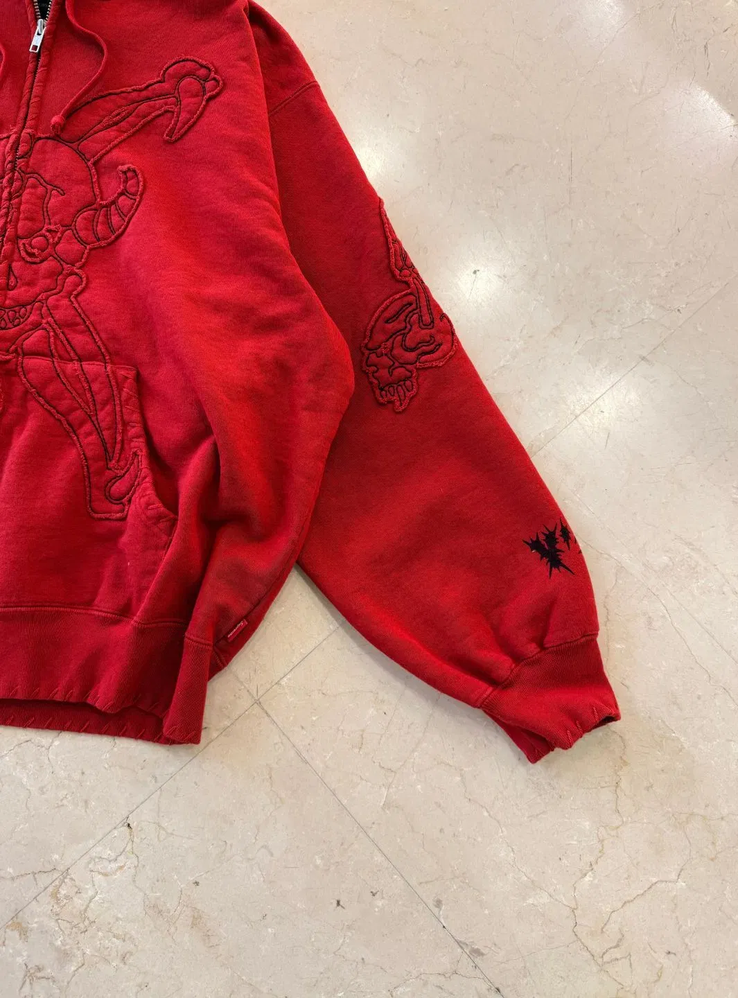 Supreme Y's by Yohji Yamamoto Zip Up Hooded Sweatshirt Red
