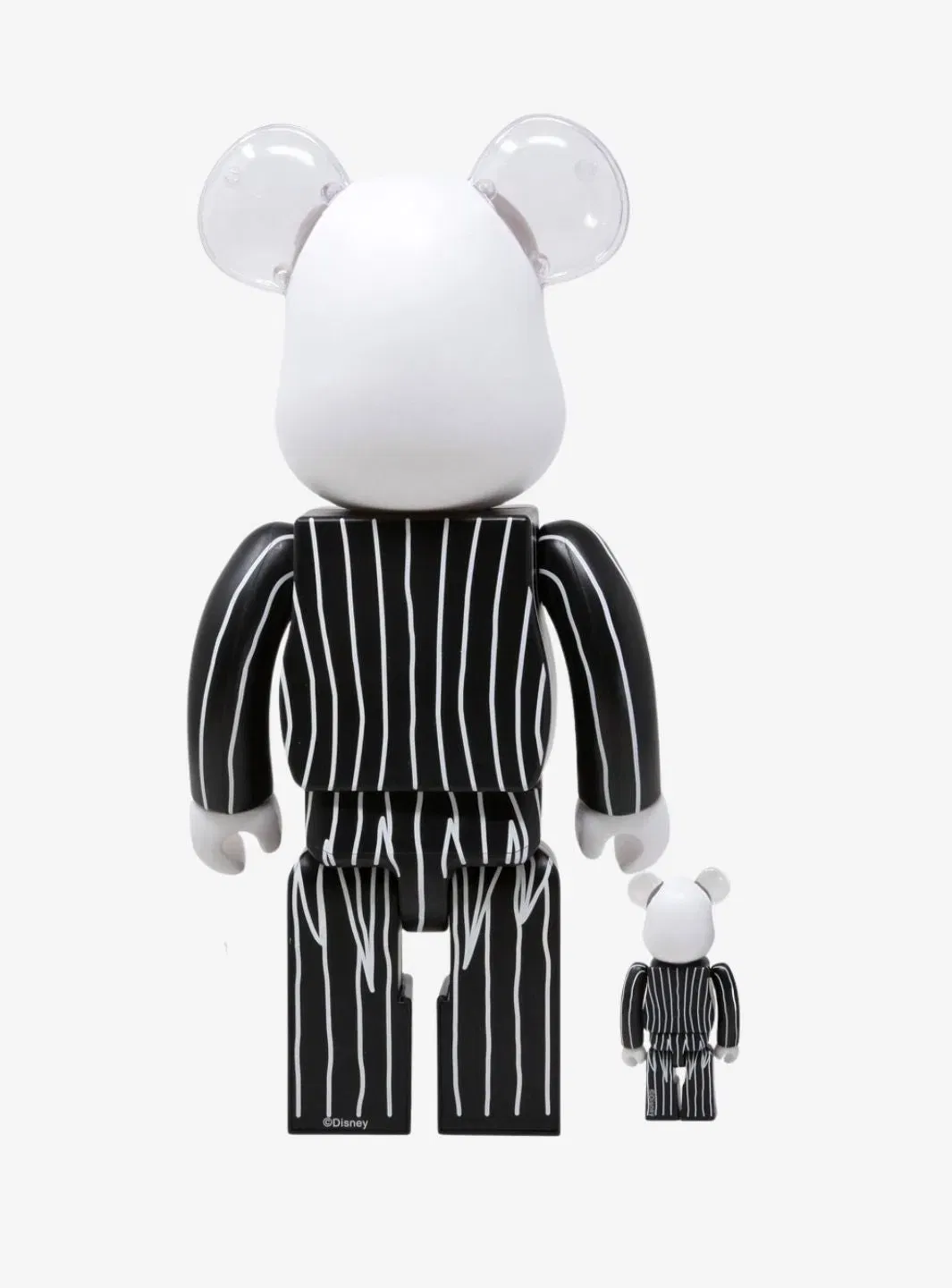 Bearbrick x Disney Tim Burton's The Nightmare Before Christmas Jack Skellington 100% & 400% Set