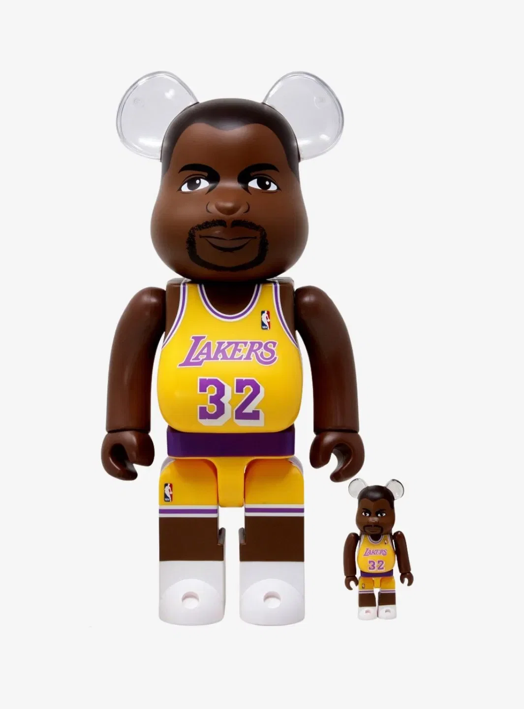 Bearbrick NBA Magic Johnson (Los Angeles Lakers) 100% & 400% Set