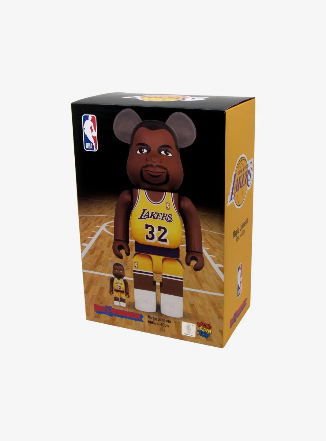 Bearbrick NBA Magic Johnson (Los Angeles Lakers) 100% & 400% Set