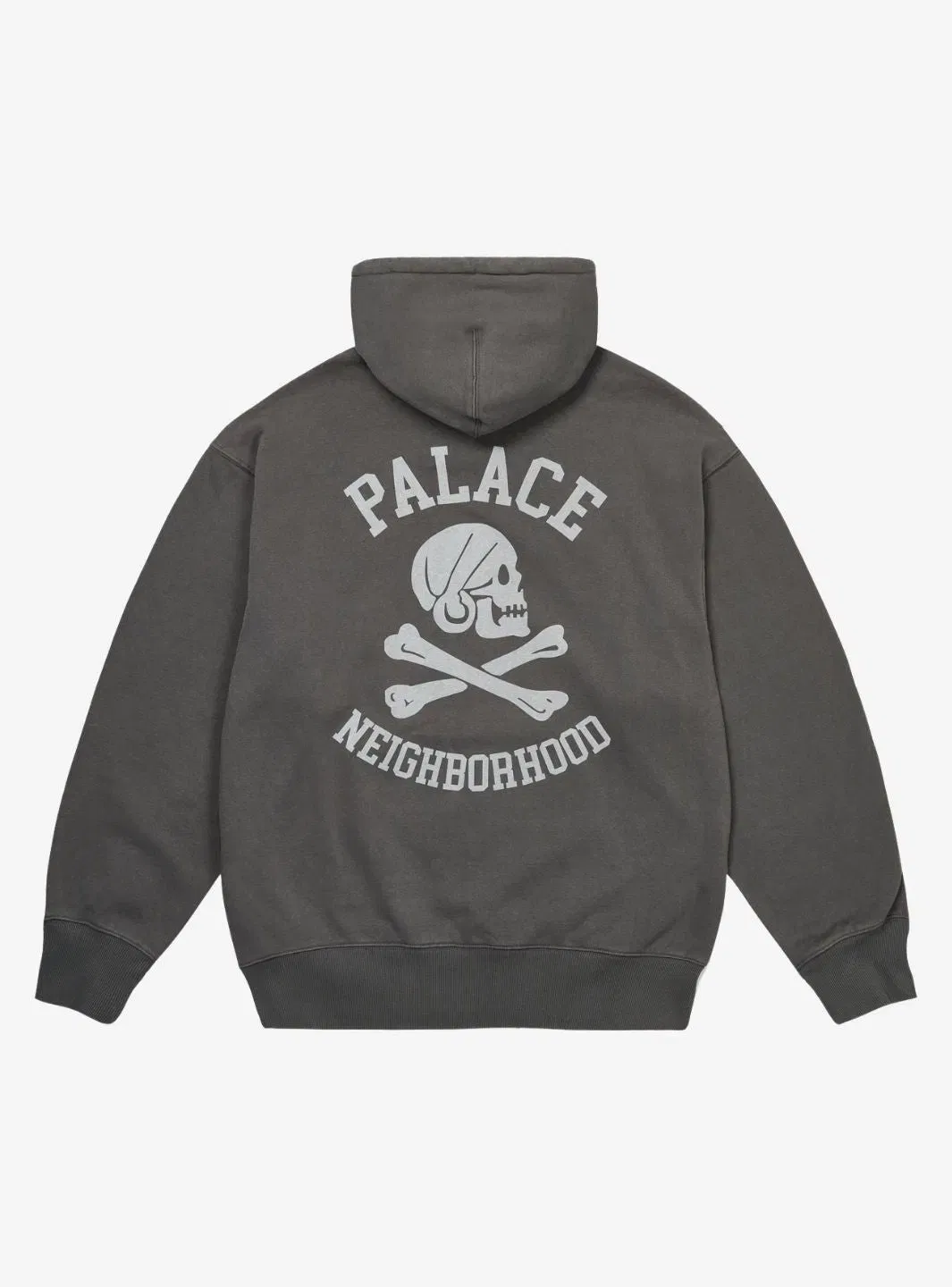 Palace Skateboards Palace x Neighborhood Skull Zip Hoodie Charcoal
