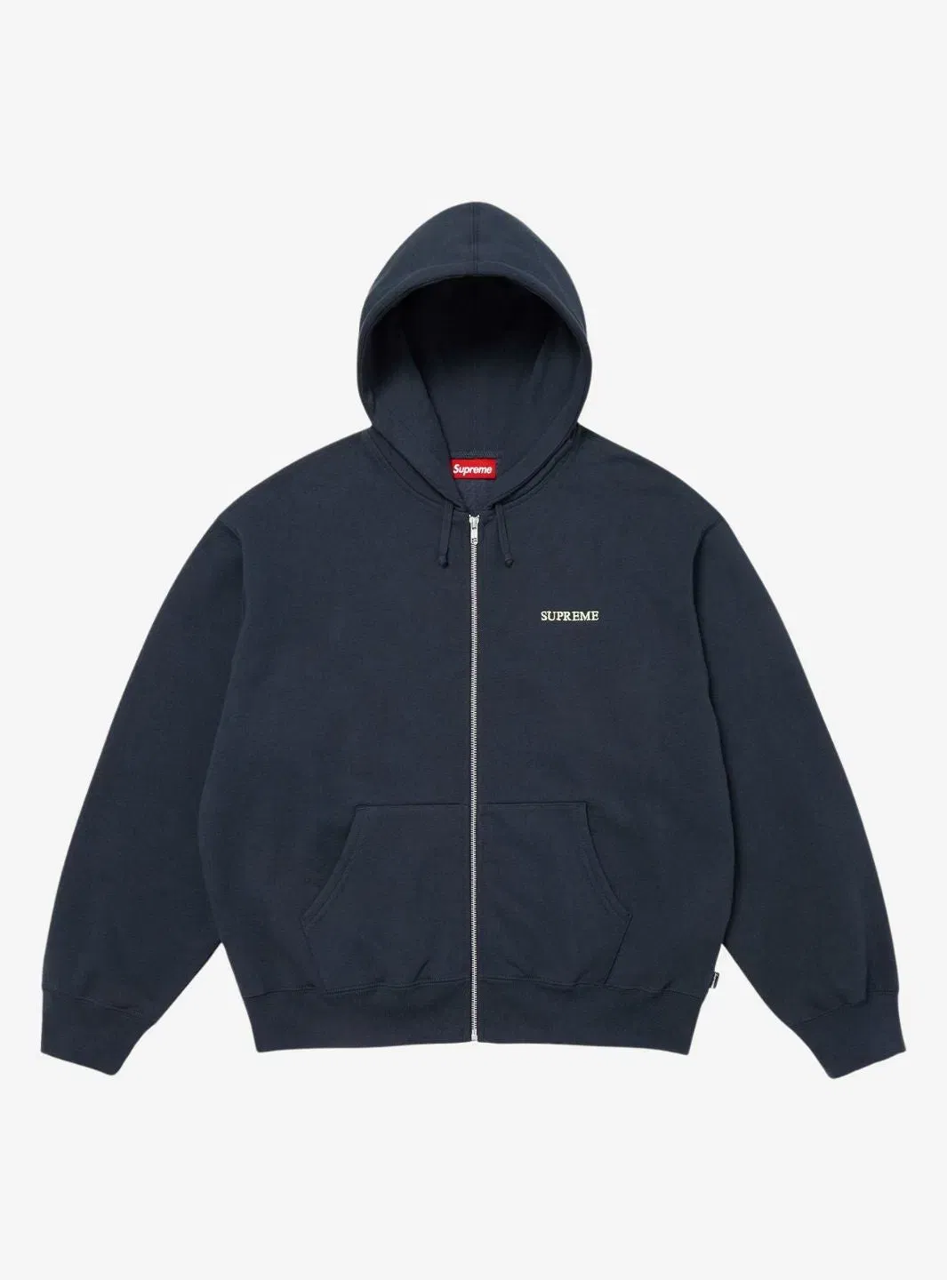 Supreme IDGAF Zip Up Hooded Sweatshirt Navy