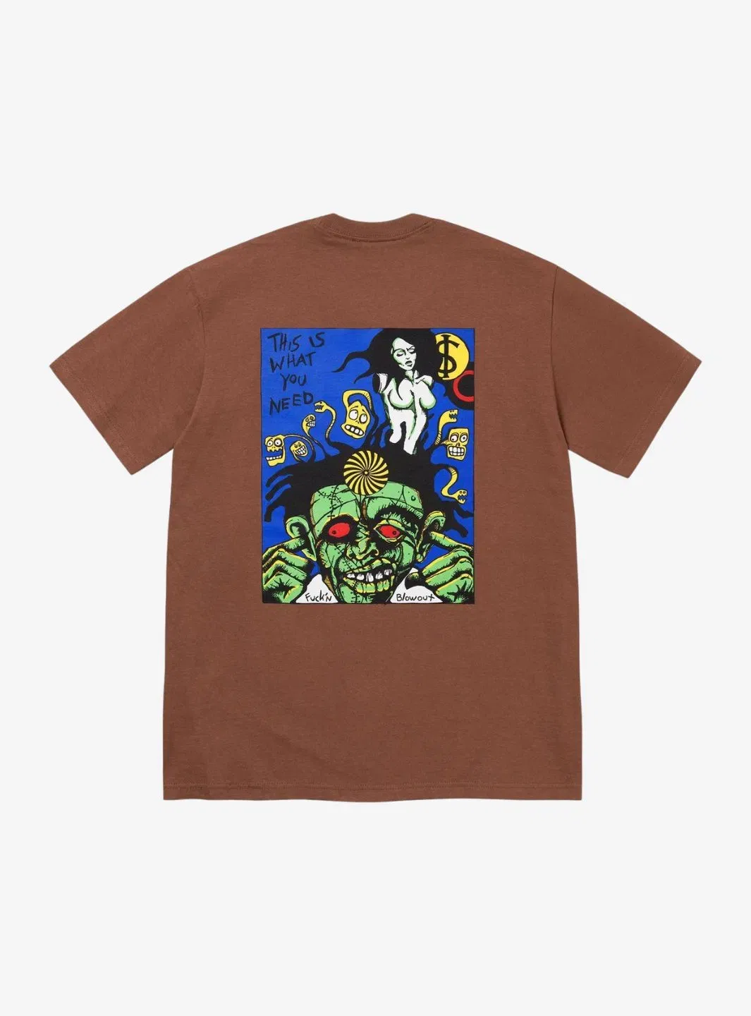 Supreme Fuckin Blowout T-Shirt Brown