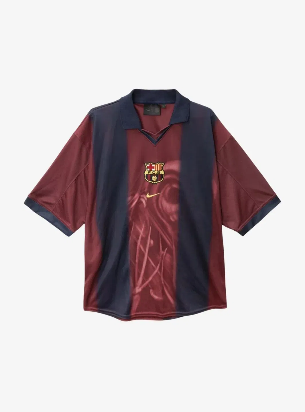 Cactus Jack Travis Scott x Nike x FC Barcelona Retro 2000/01 Home Skeleton Jersey Multicolor