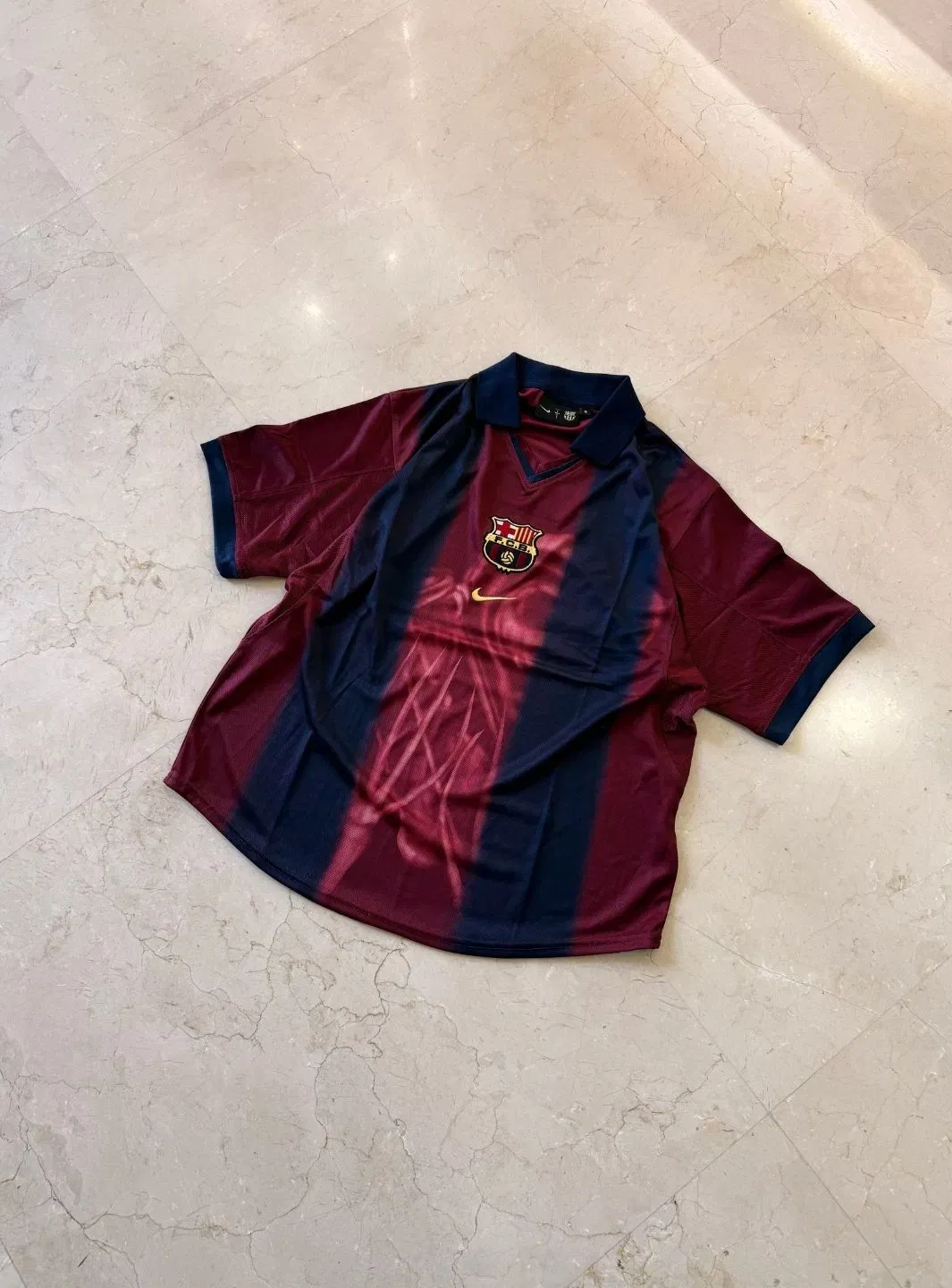 Cactus Jack Travis Scott x Nike x FC Barcelona Retro 2000/01 Home Skeleton Jersey Multicolor