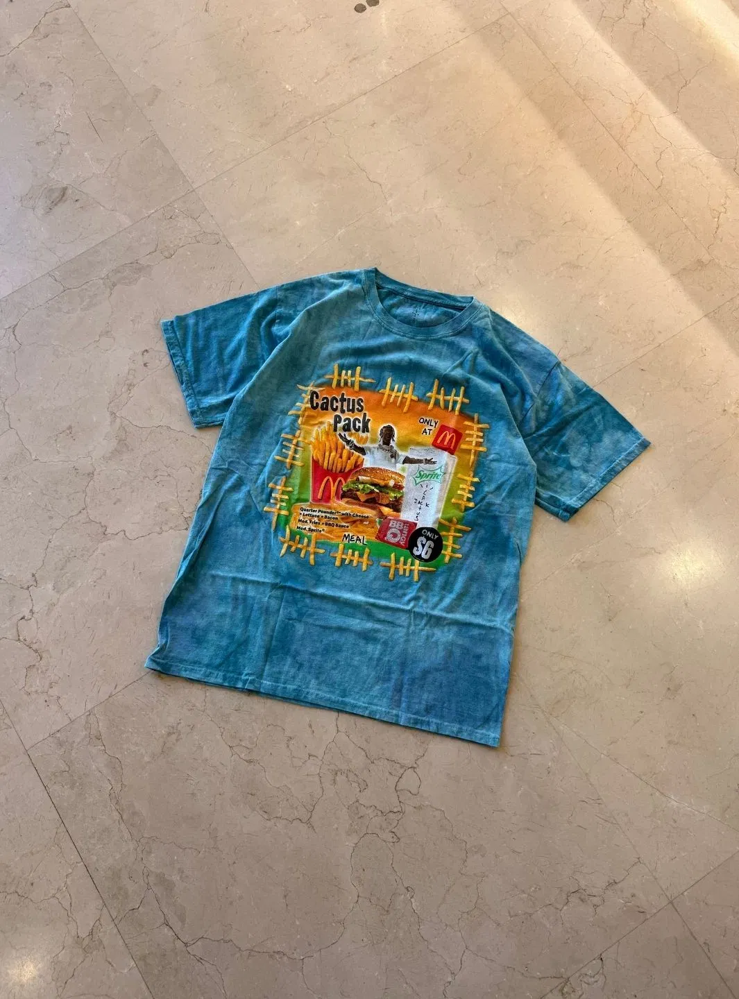 Cactus Jack Travis Scott x McDonald's Cactus Pack Vintage Bootleg T-Shirt Multi