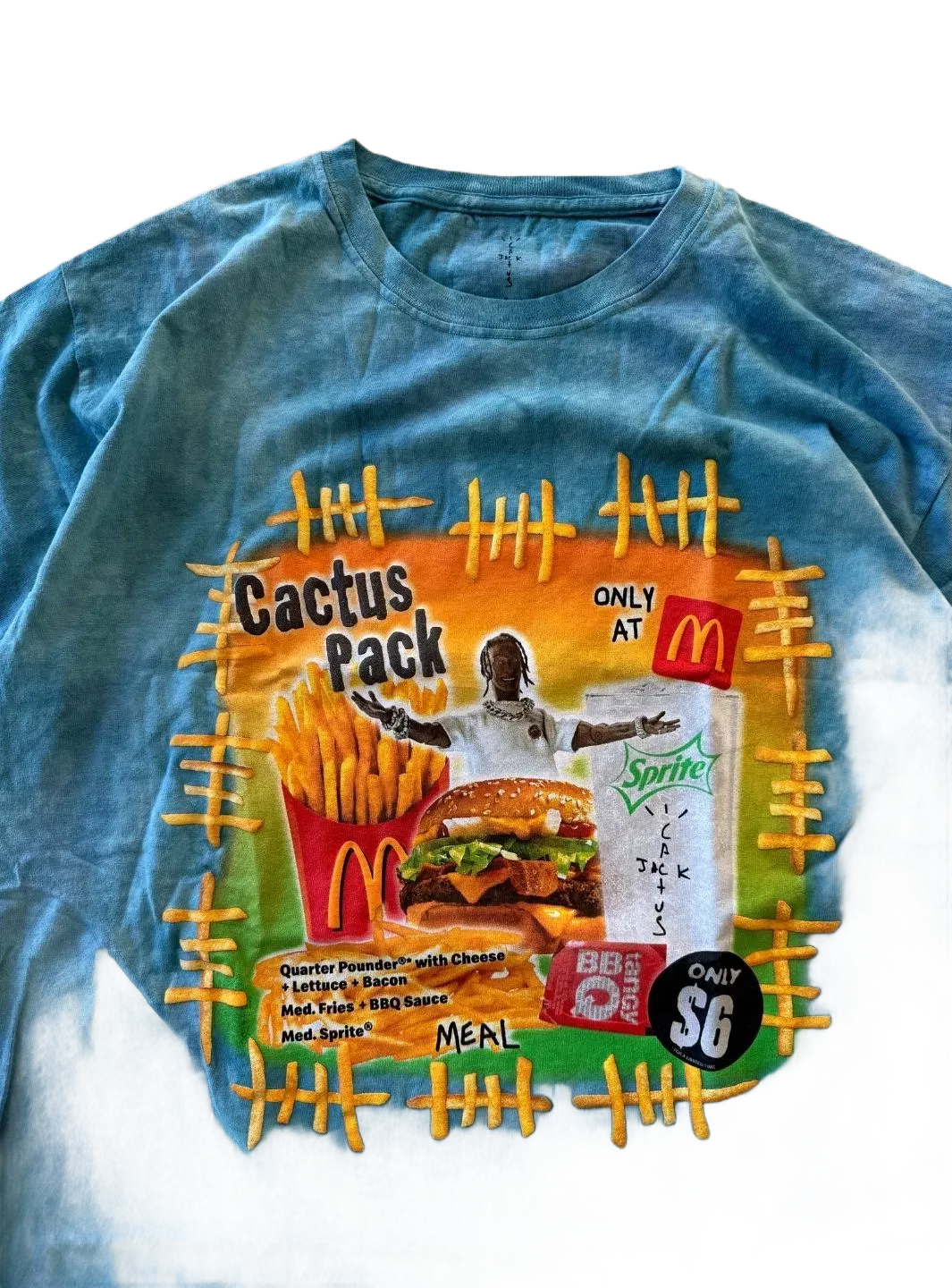 Cactus Jack Travis Scott x McDonald's Cactus Pack Vintage Bootleg T-Shirt Multi