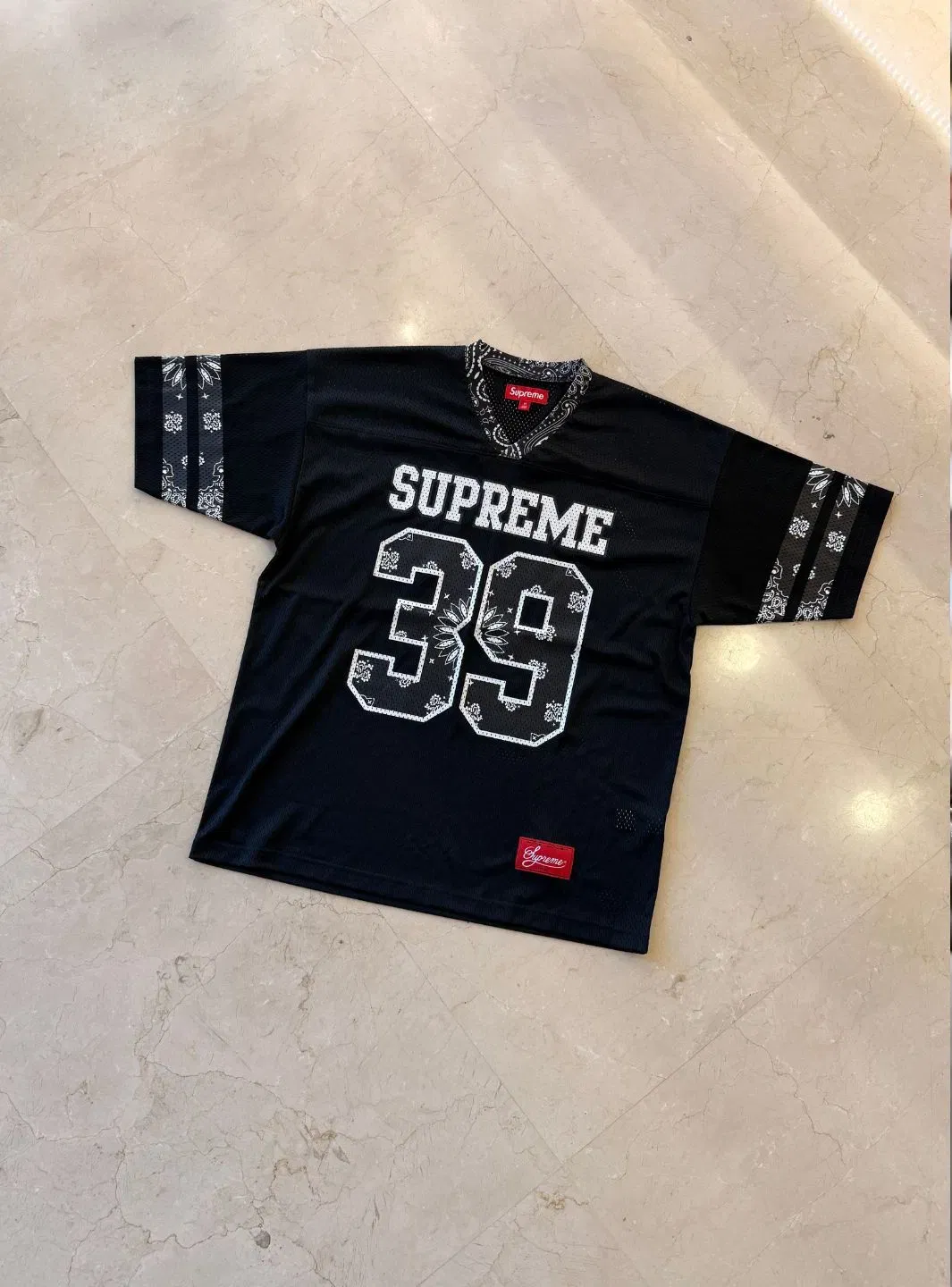 Supreme Bandana Football Jersey Black