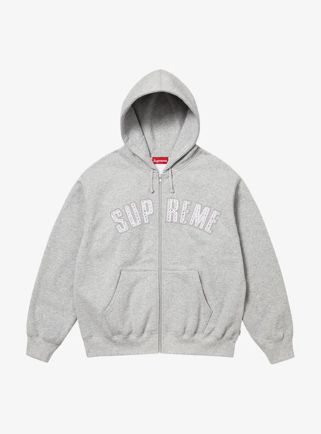 Supreme b.b. Simon Zip Up Hooded Sweatshirt Heather Grey