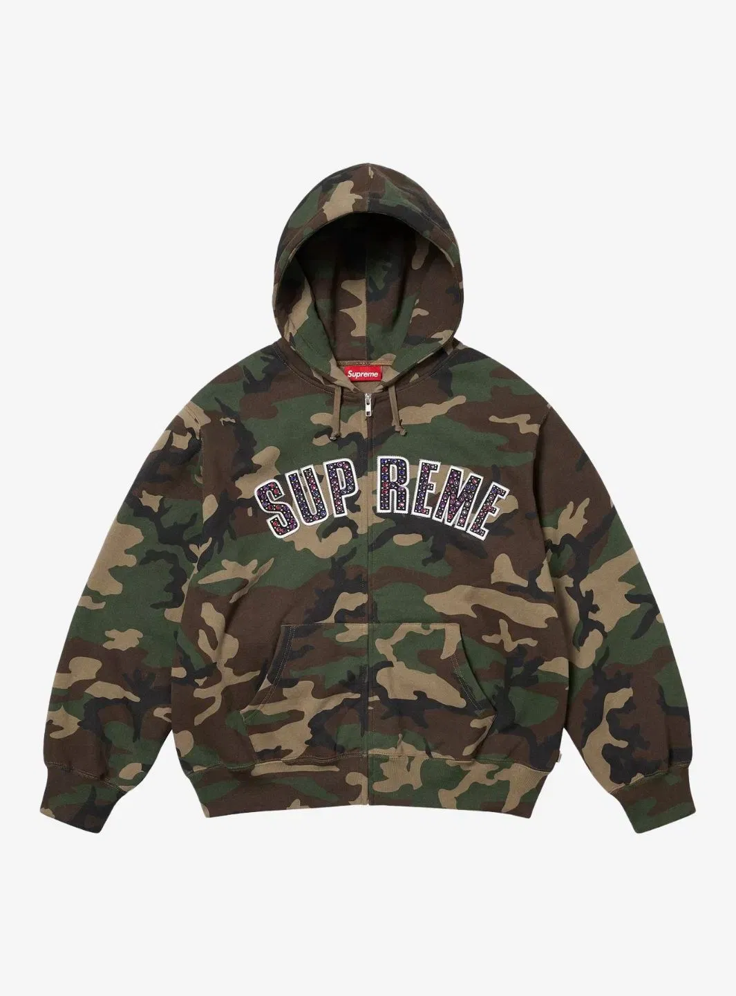 Supreme b.b. Simon Zip Up Hooded Sweatshirt Woodland Camo