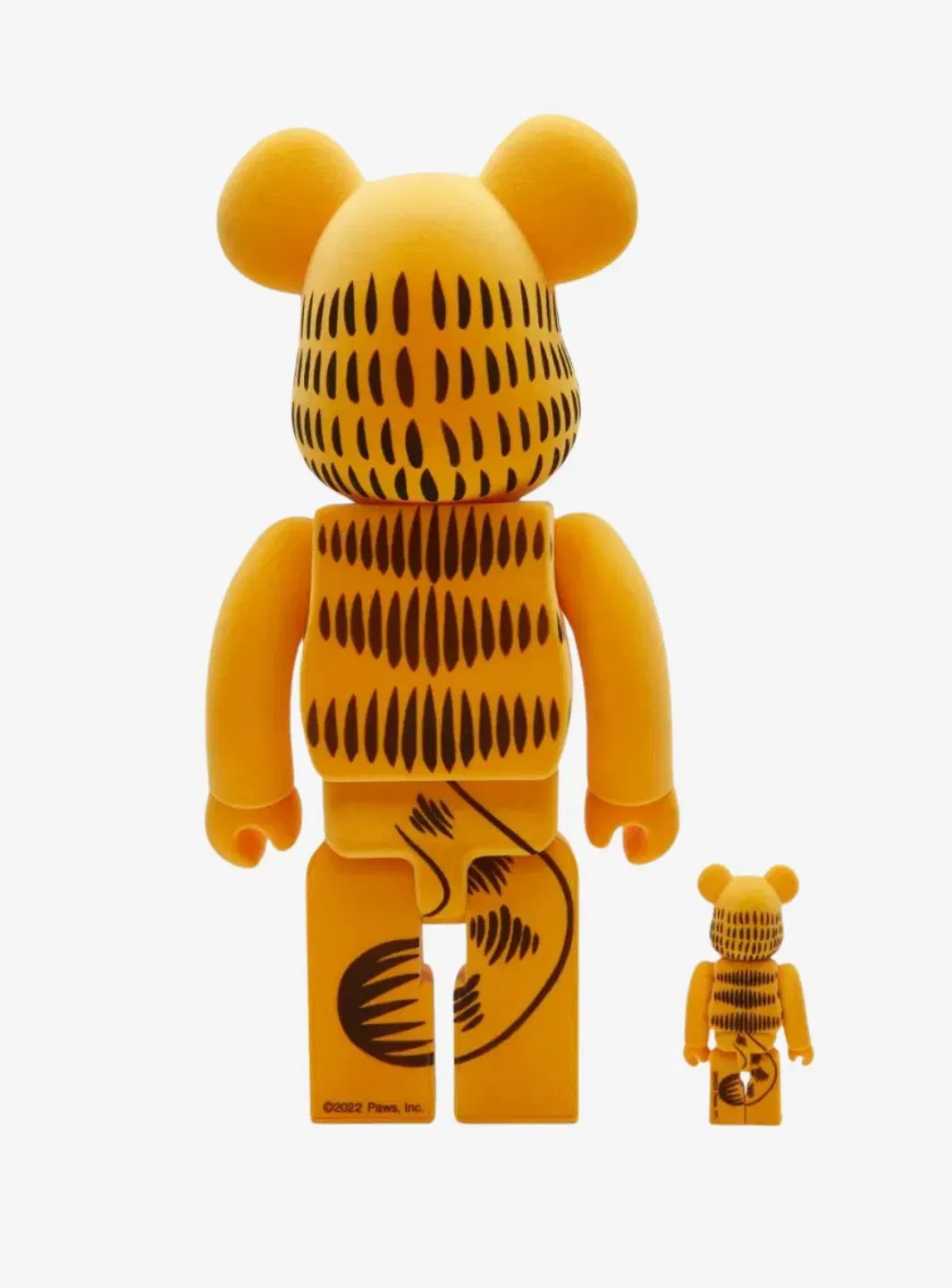 Bearbrick x Garfield Flocky Ver. 100% & 400% Set