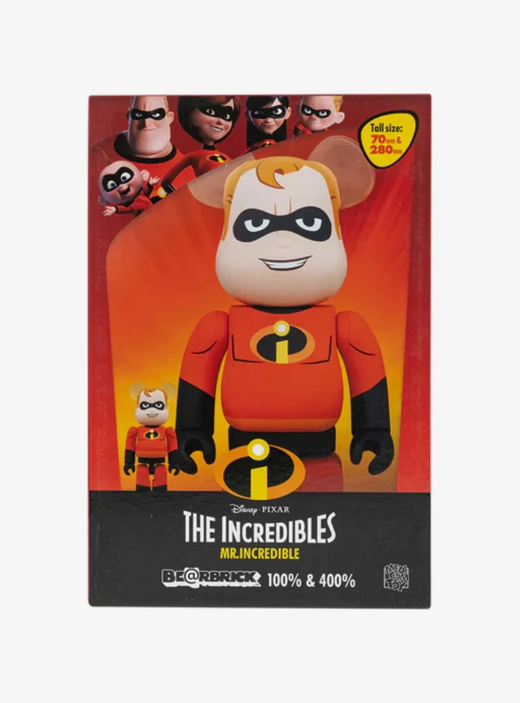 Bearbrick The Incredibles Mr. Incredible 100% & 400% Set