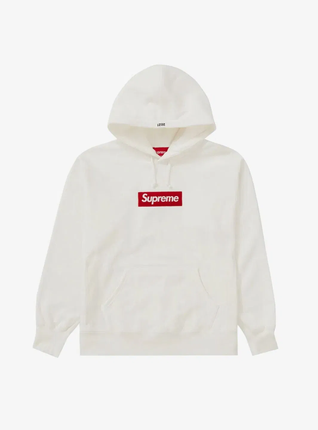 Supreme Box Logo Hooded Sweatshirt White (FW21)