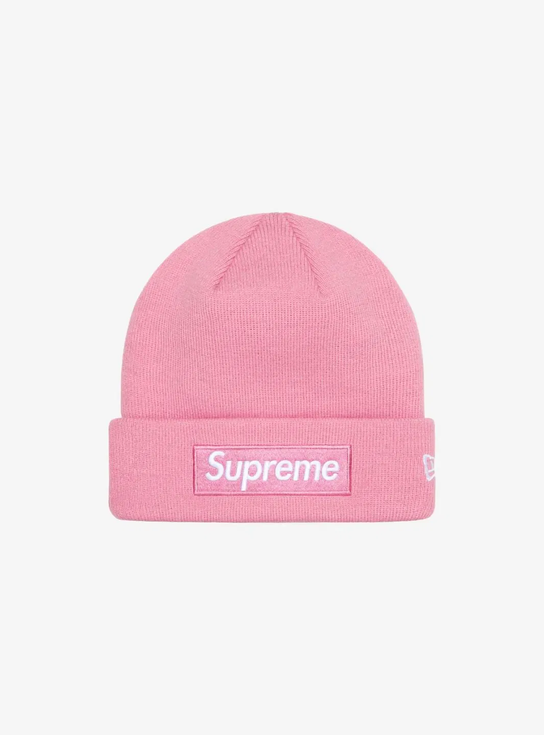 Supreme New Era Box Logo Beanie Dusty Pink (FW24)