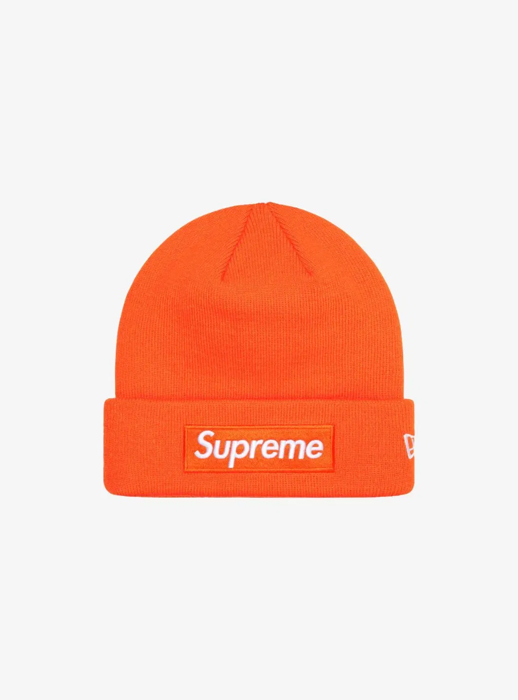 Supreme New Era Box Logo Beanie Dark Orange (FW24)