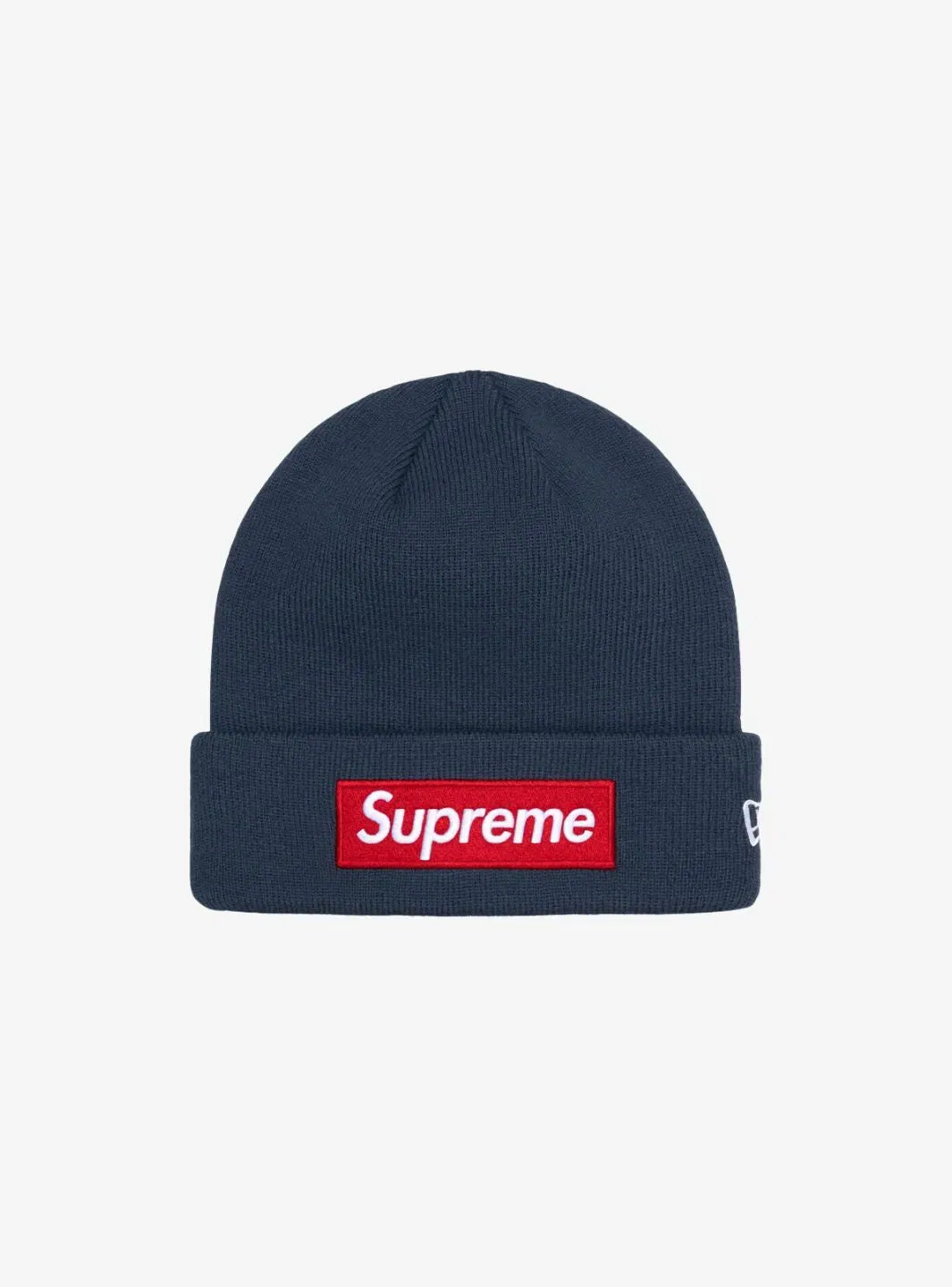 Supreme New Era Box Logo Beanie Navy (FW24)