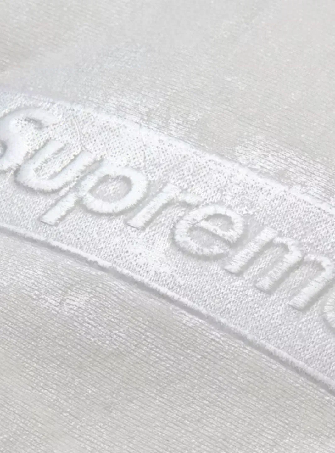 Supreme MM6 Maison Margiela Foil Box Logo Hooded Sweatshirt White