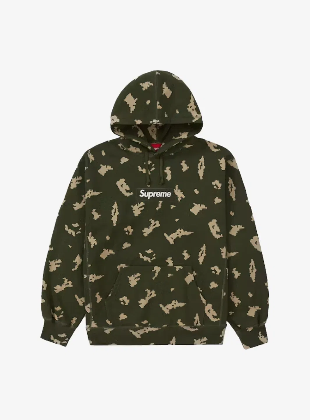 Supreme Box Logo Hooded Sweatshirt Olive Russian Camo (FW21)