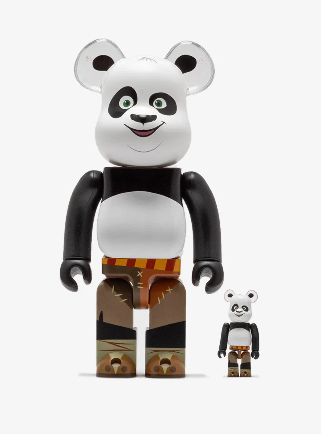 Bearbrick x Kung Fu Panda 100% & 400% Set