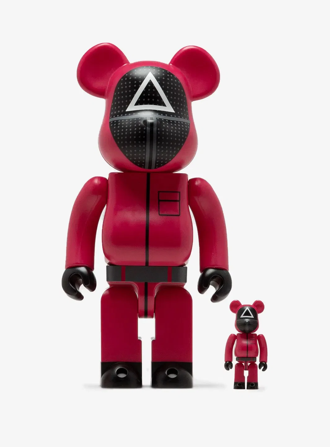 Bearbrick x Squid Game Guard (Triangle) 100% 400% Set