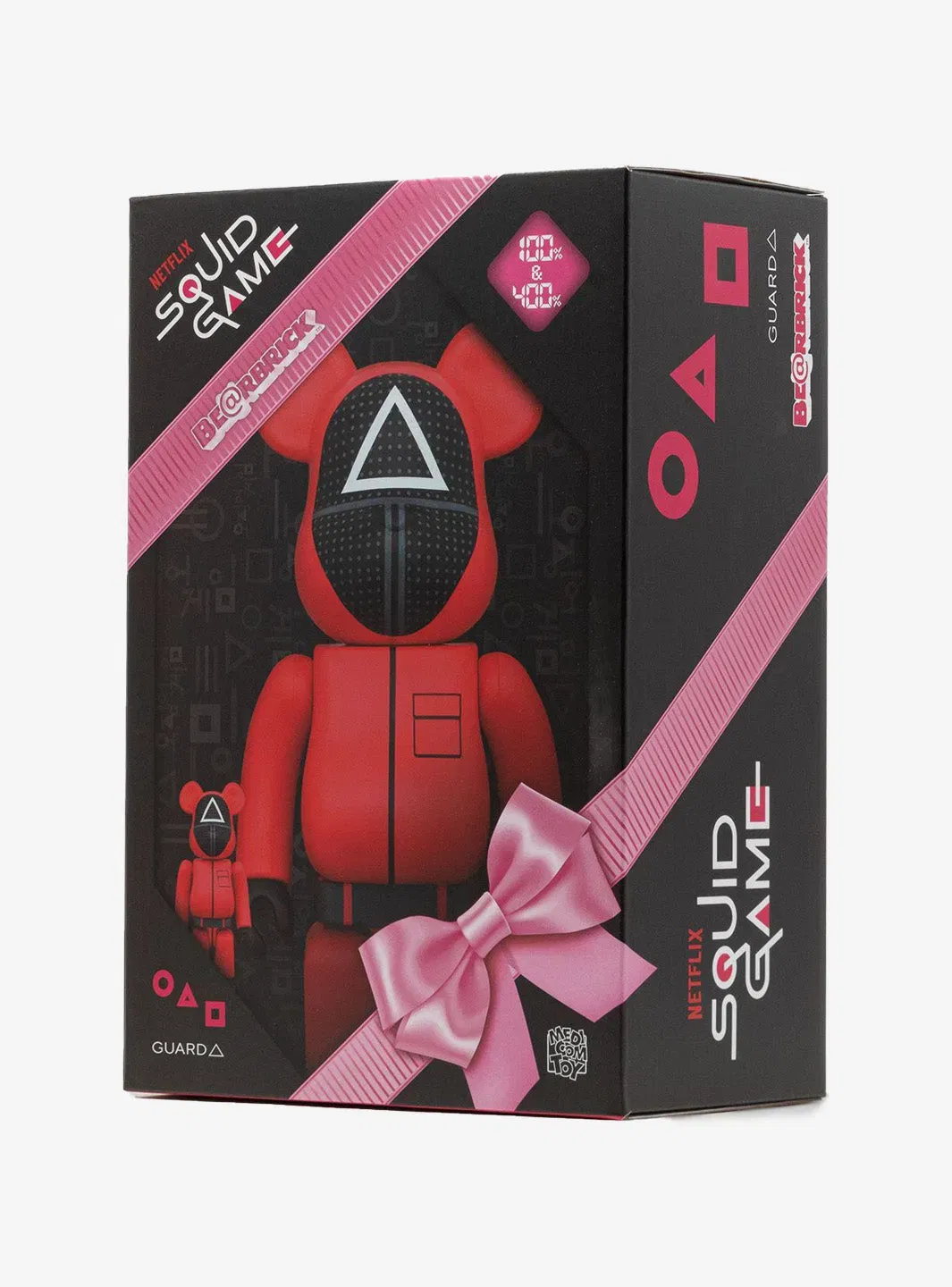 Bearbrick x Squid Game Guard (Triangle) 100% 400% Set