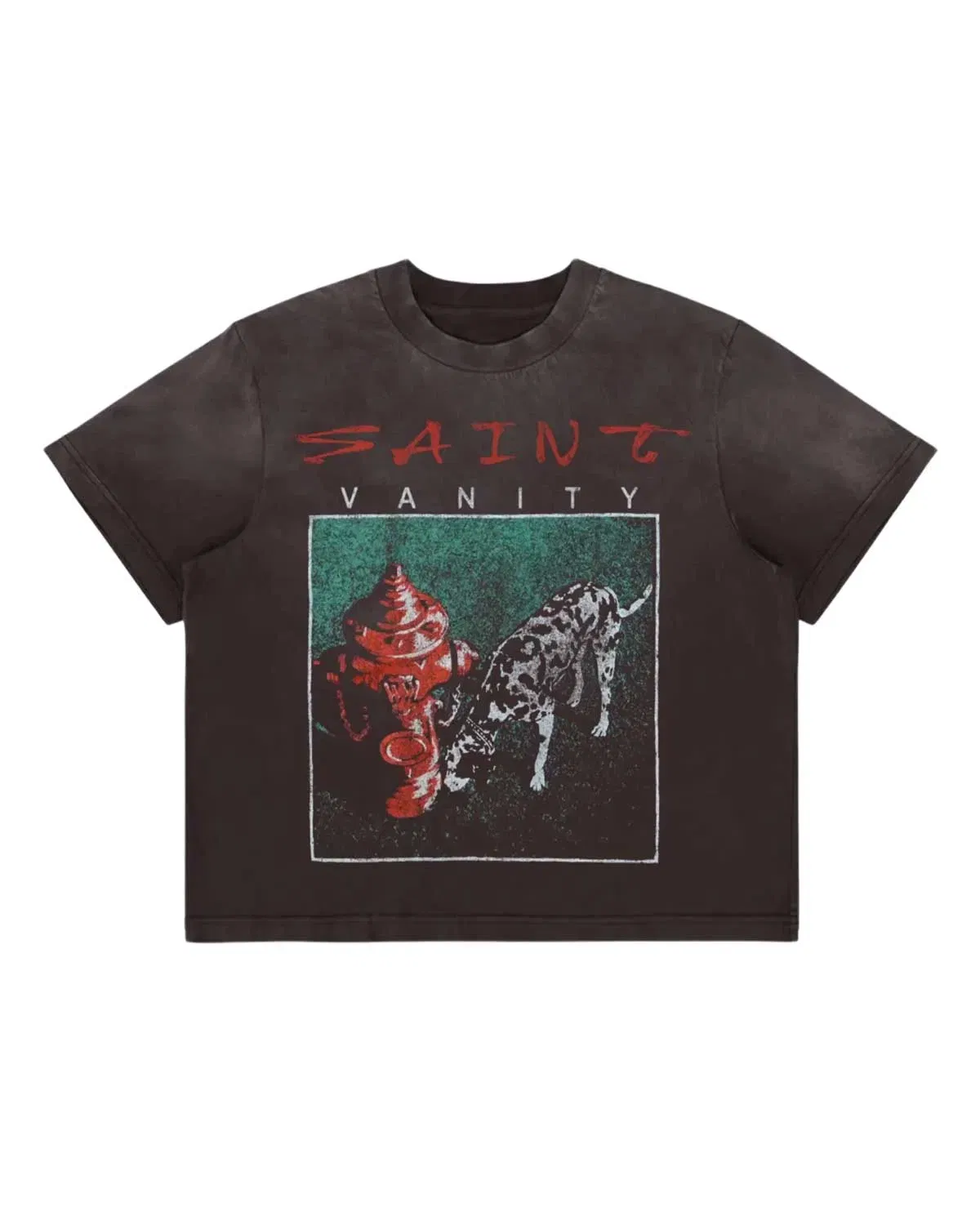 Saint Vanity Dalmatian Tee Vintage Black