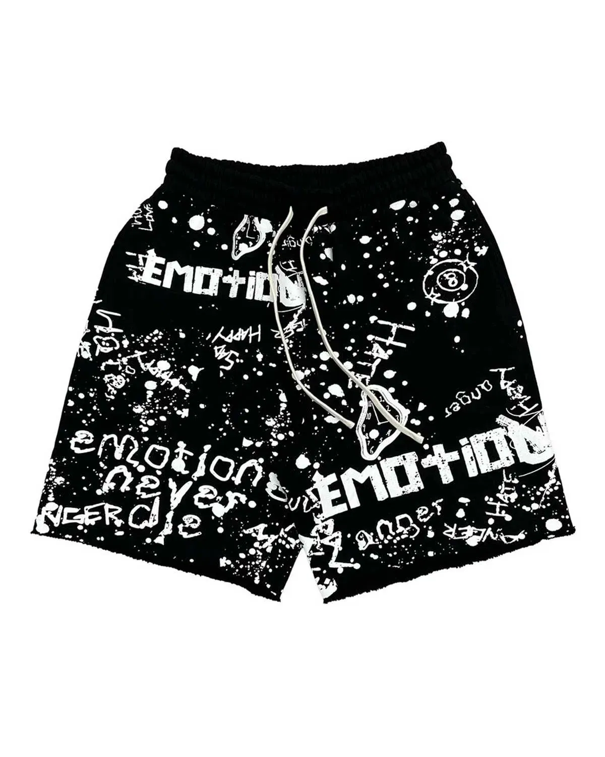 Mixed Emotions Graffiti Shorts Black