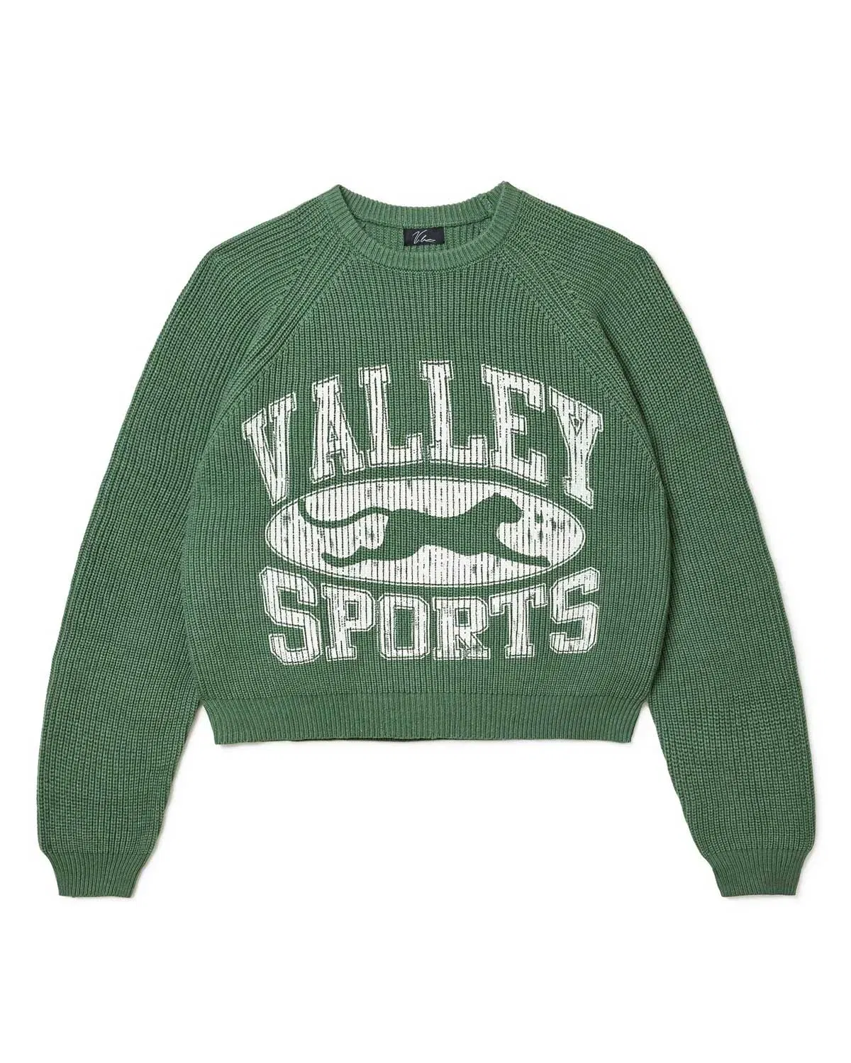 Vale Forever Fisherman Knit Sweater Green