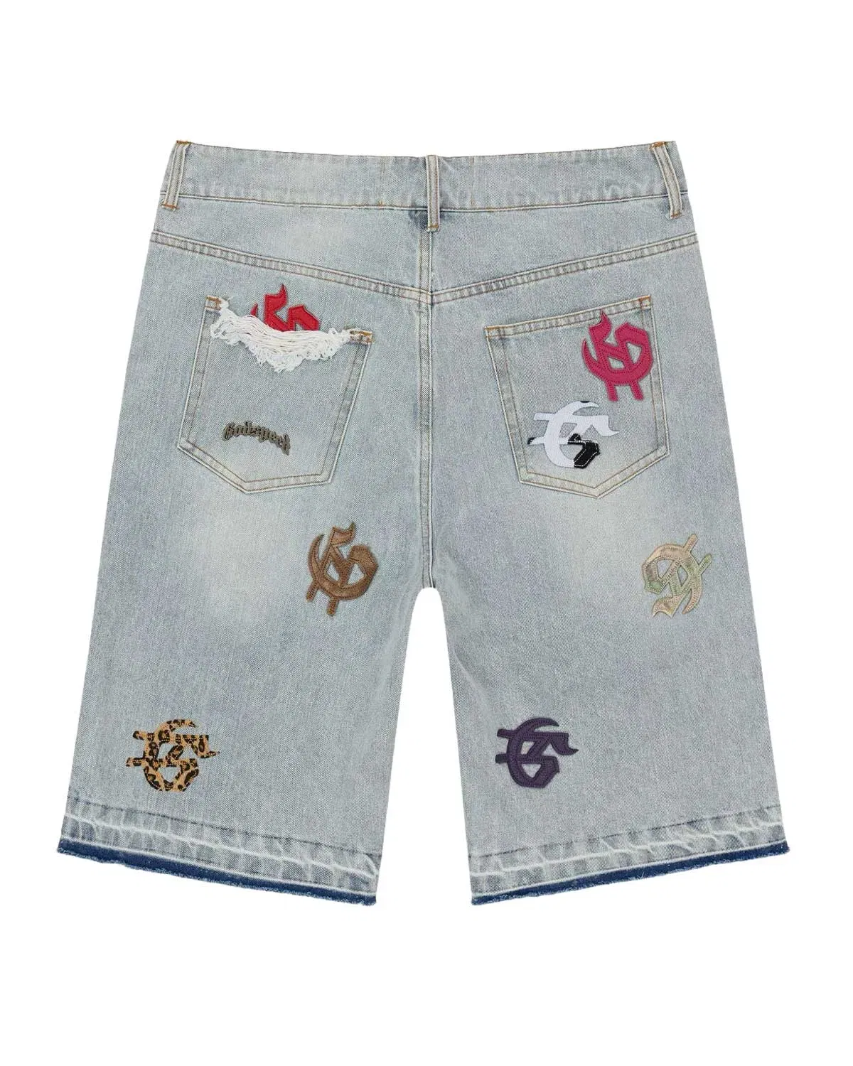 Godspeed Infinity Denim Shorts Multi Color Blue