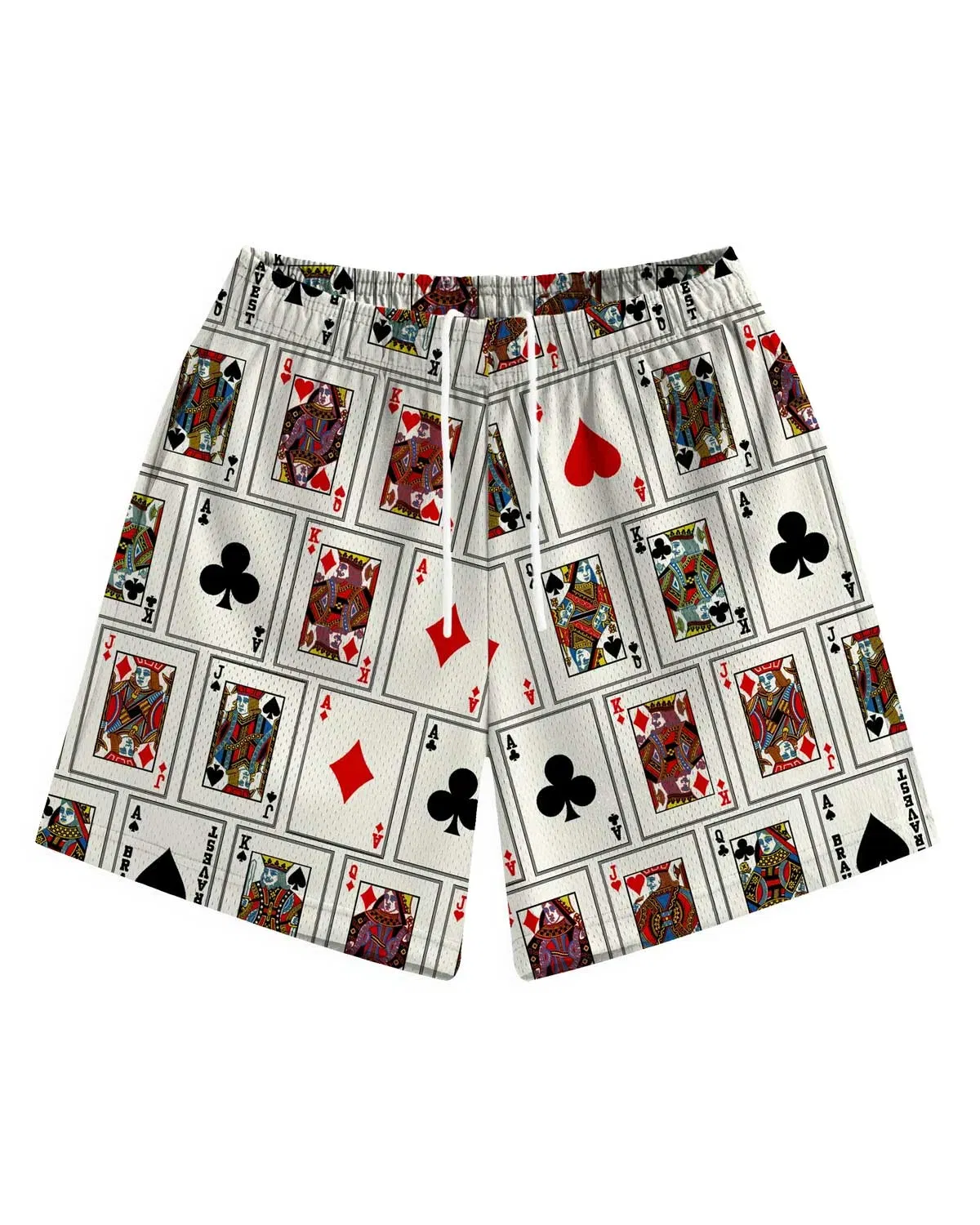 Bravest Studios Poker Shorts V2 White