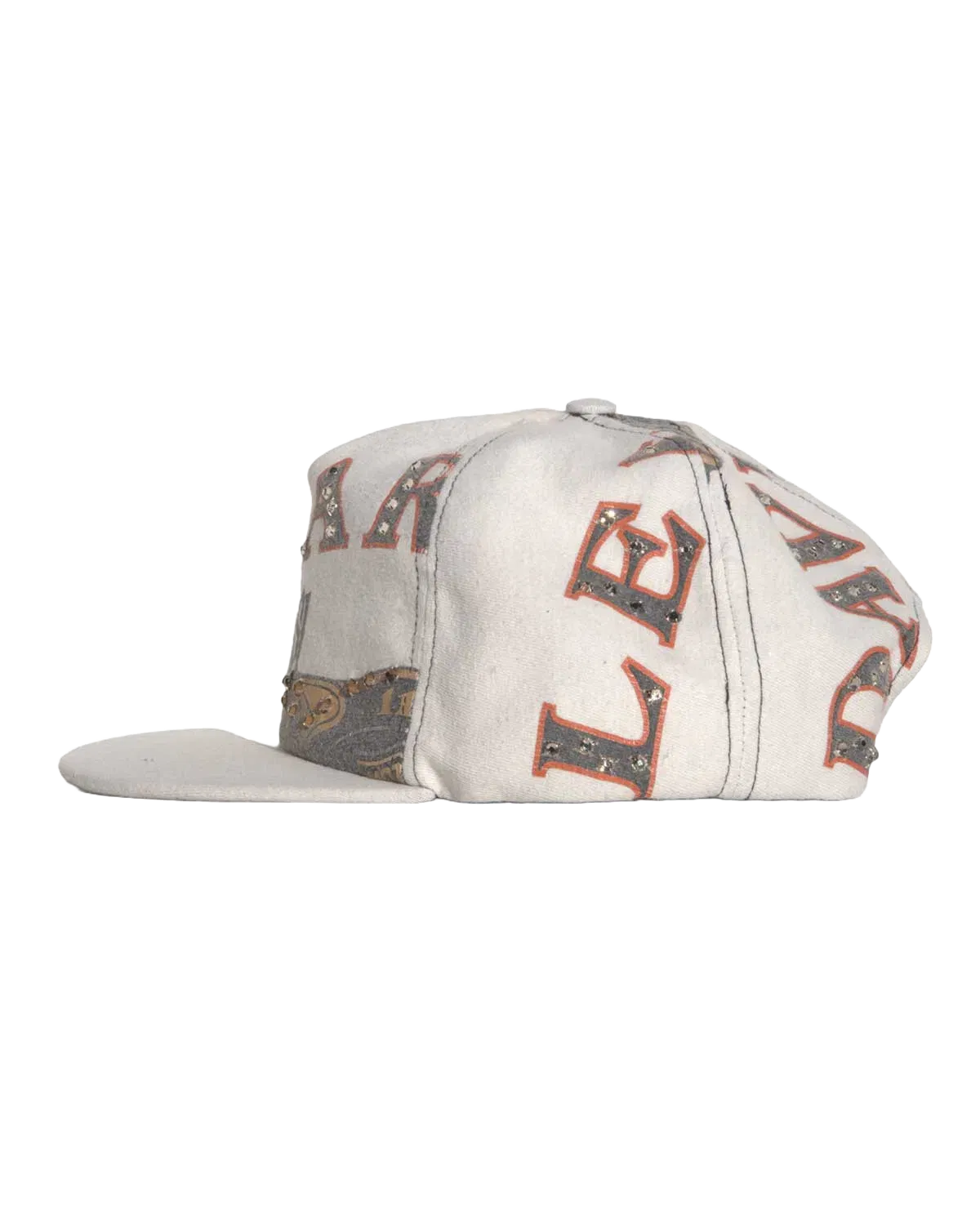 Bossi Vintage Rhinestone Hat White/Orange