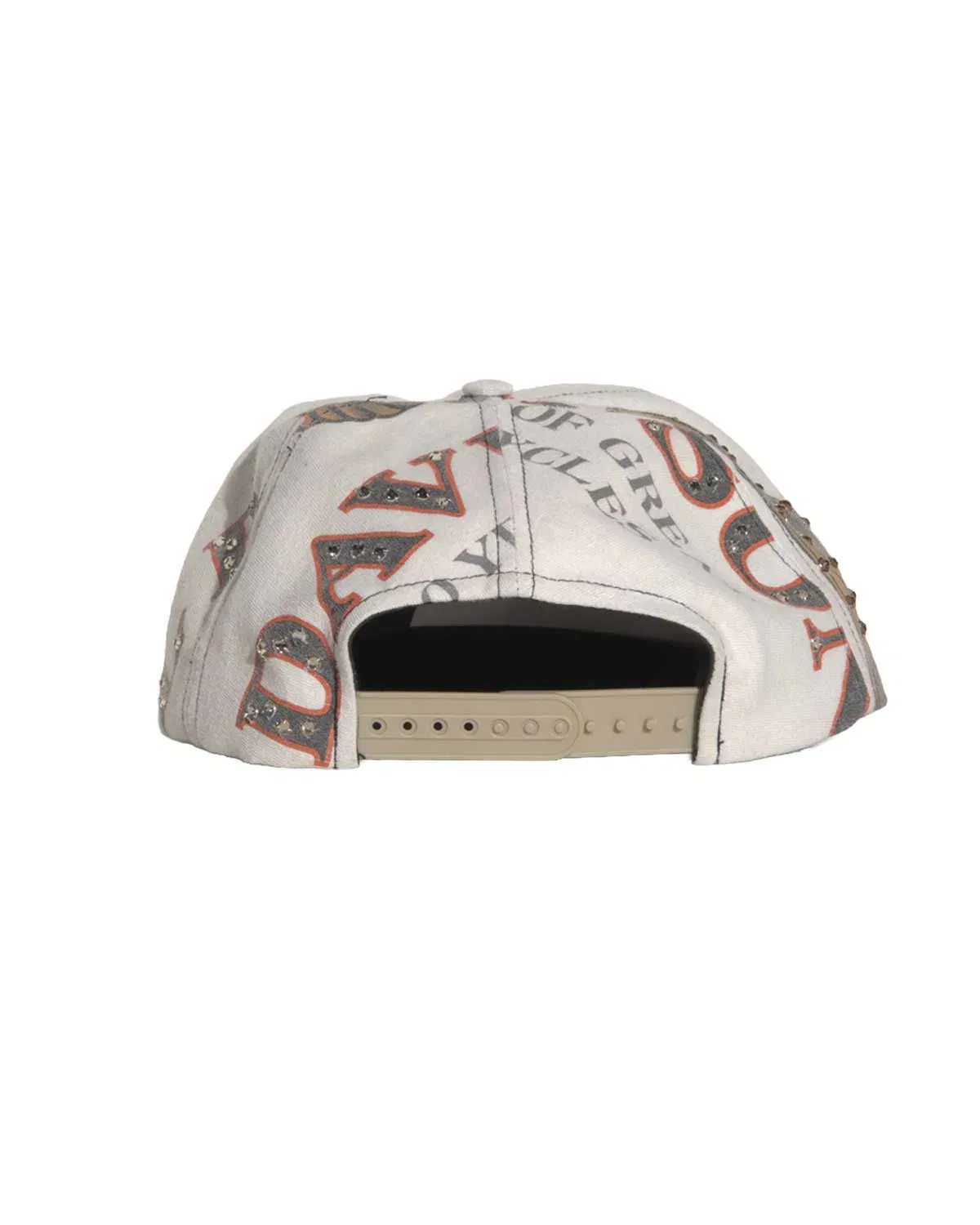 Bossi Vintage Rhinestone Hat White/Orange
