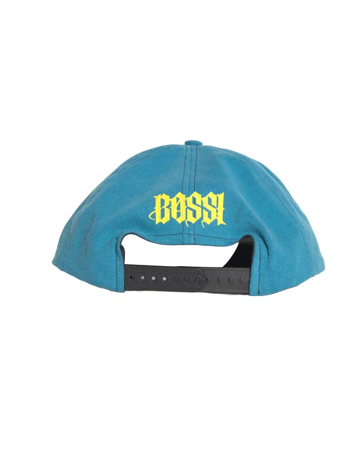 Bossi Vintage Rhinestone Snapback Hat Blue/Yellow
