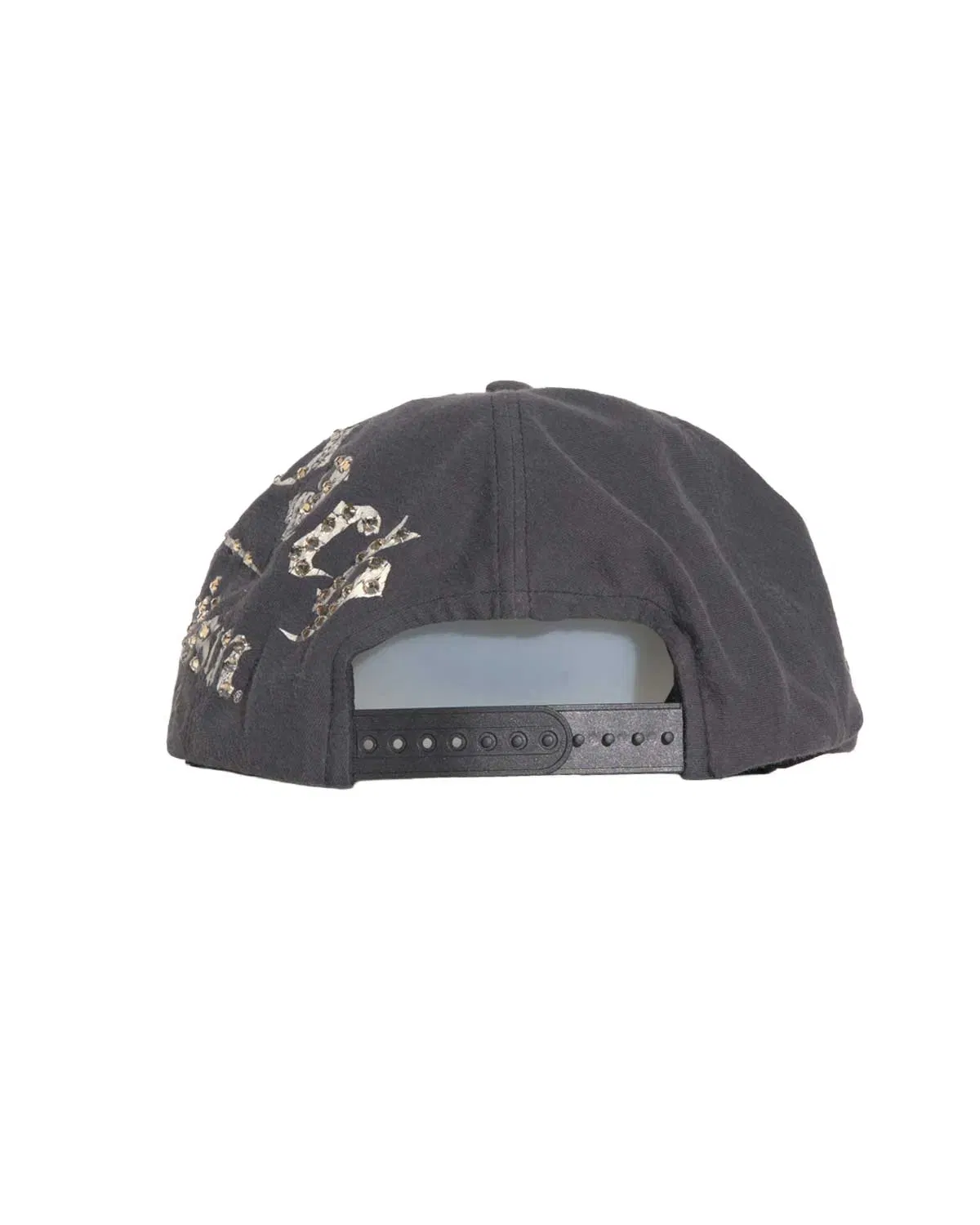 Bossi Vintage Rhinestone Snapback Hat Black