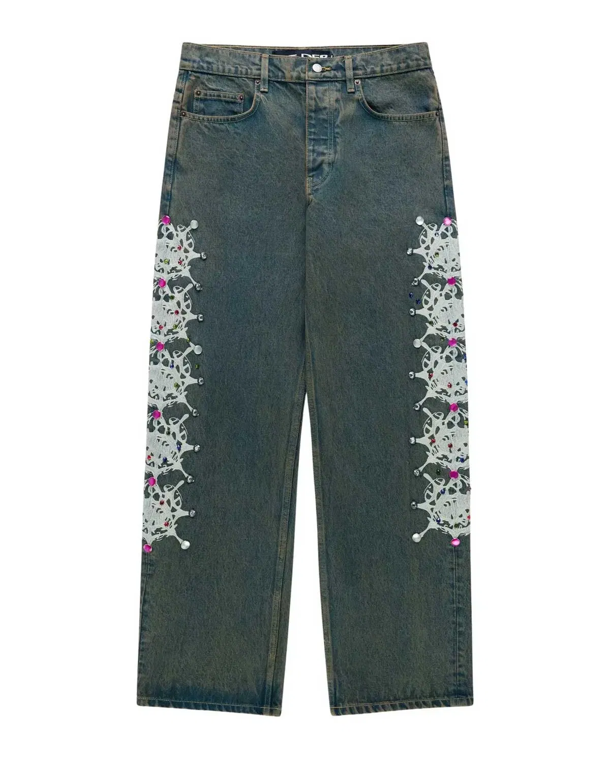 Sp5der Worldwide Sp5der Web Stone Denim Pants Indigo