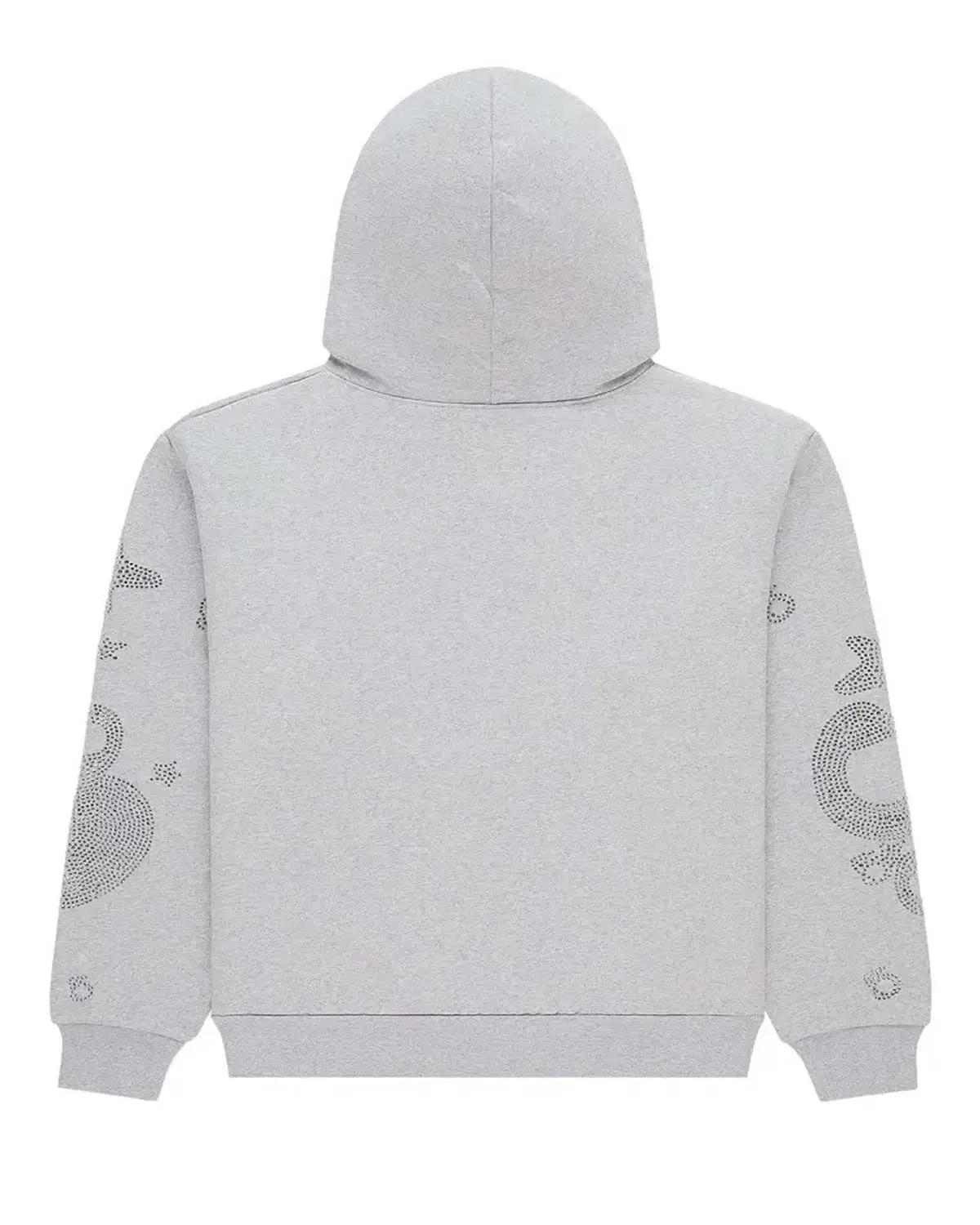 Sp5der Worldwide Sp5der Beluga Rhinestone Hoodie Heather Grey