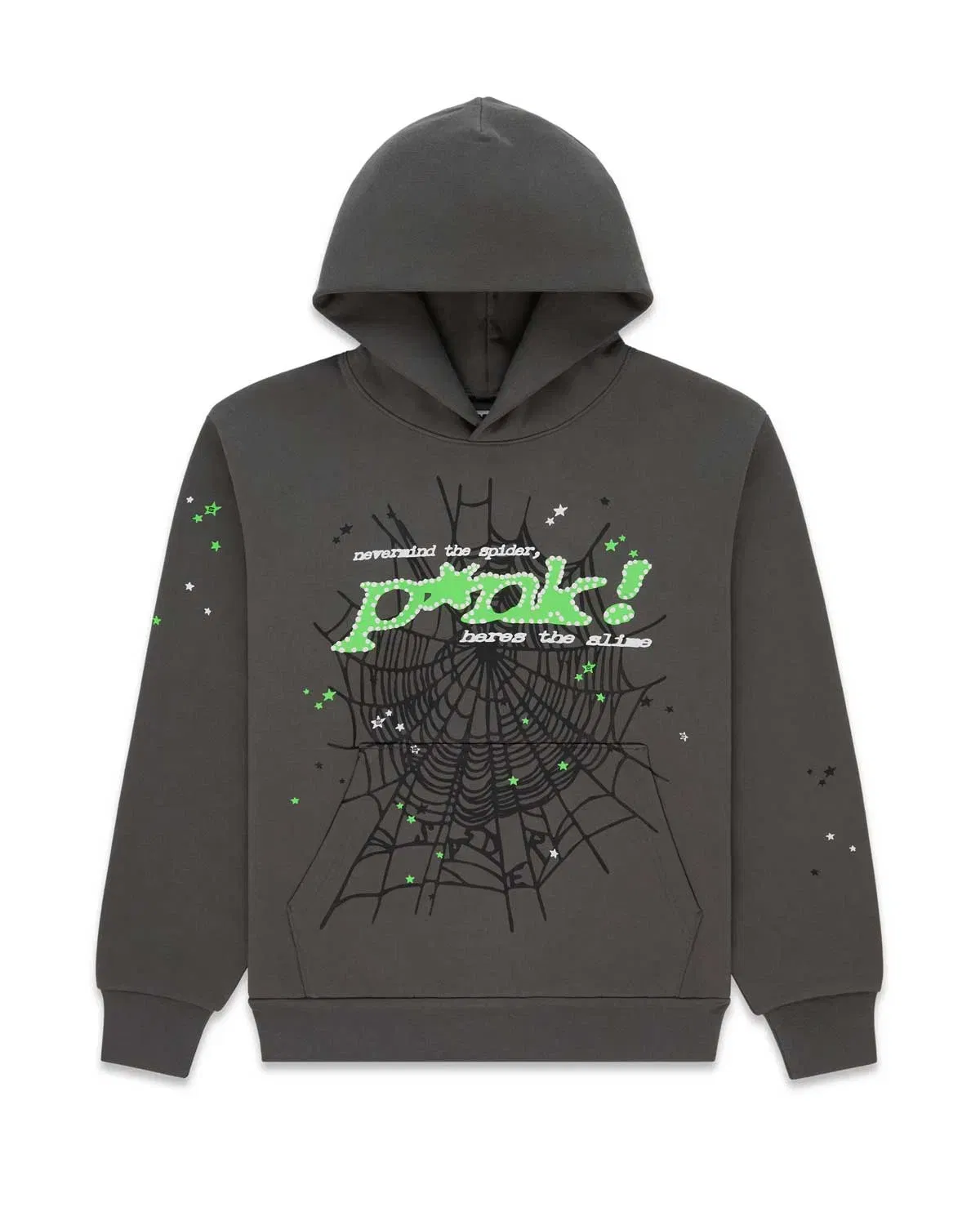 Sp5der Worldwide Sp5der P*nk V1 Hoodie Slate Grey