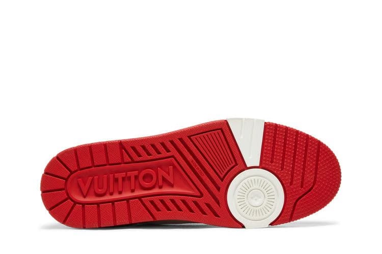 Louis Vuitton Trainer Low White Red