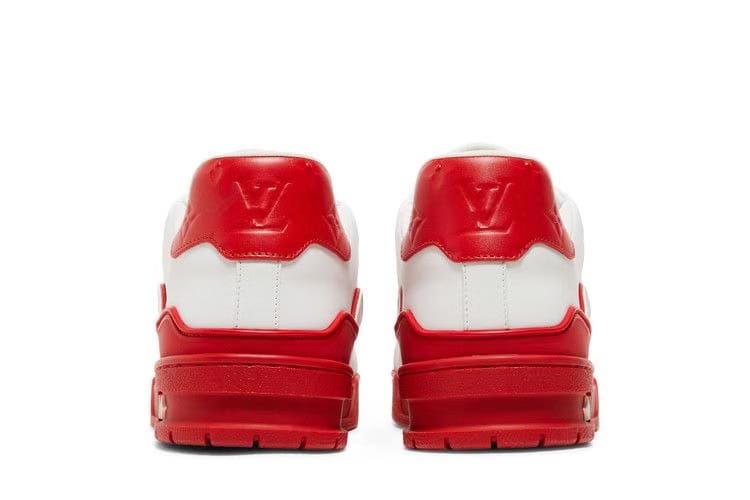 Louis Vuitton Trainer Low White Red