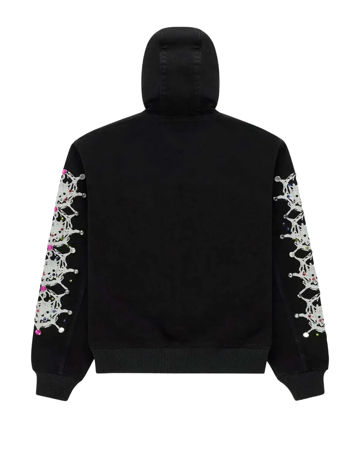 Sp5der Worldwide Sp5der Webstone Hooded Denim Work Jacket Black