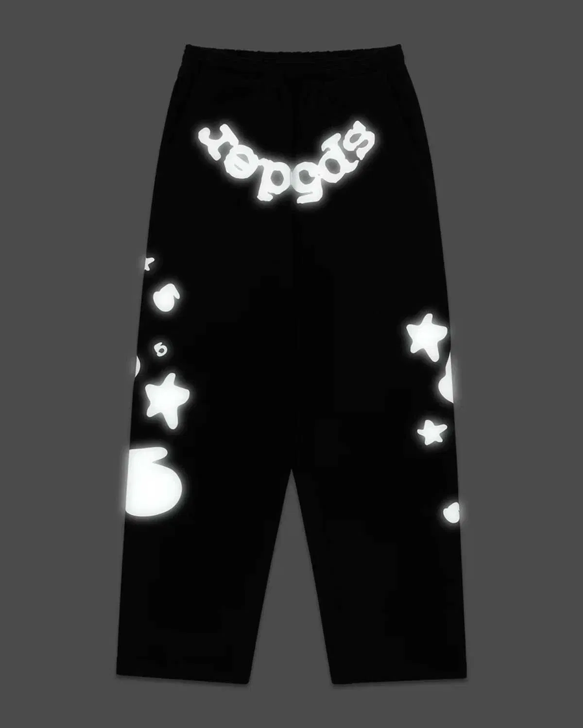 Sp5der Worldwide Sp5der Beluga 3M Reflective Sweatpants Black