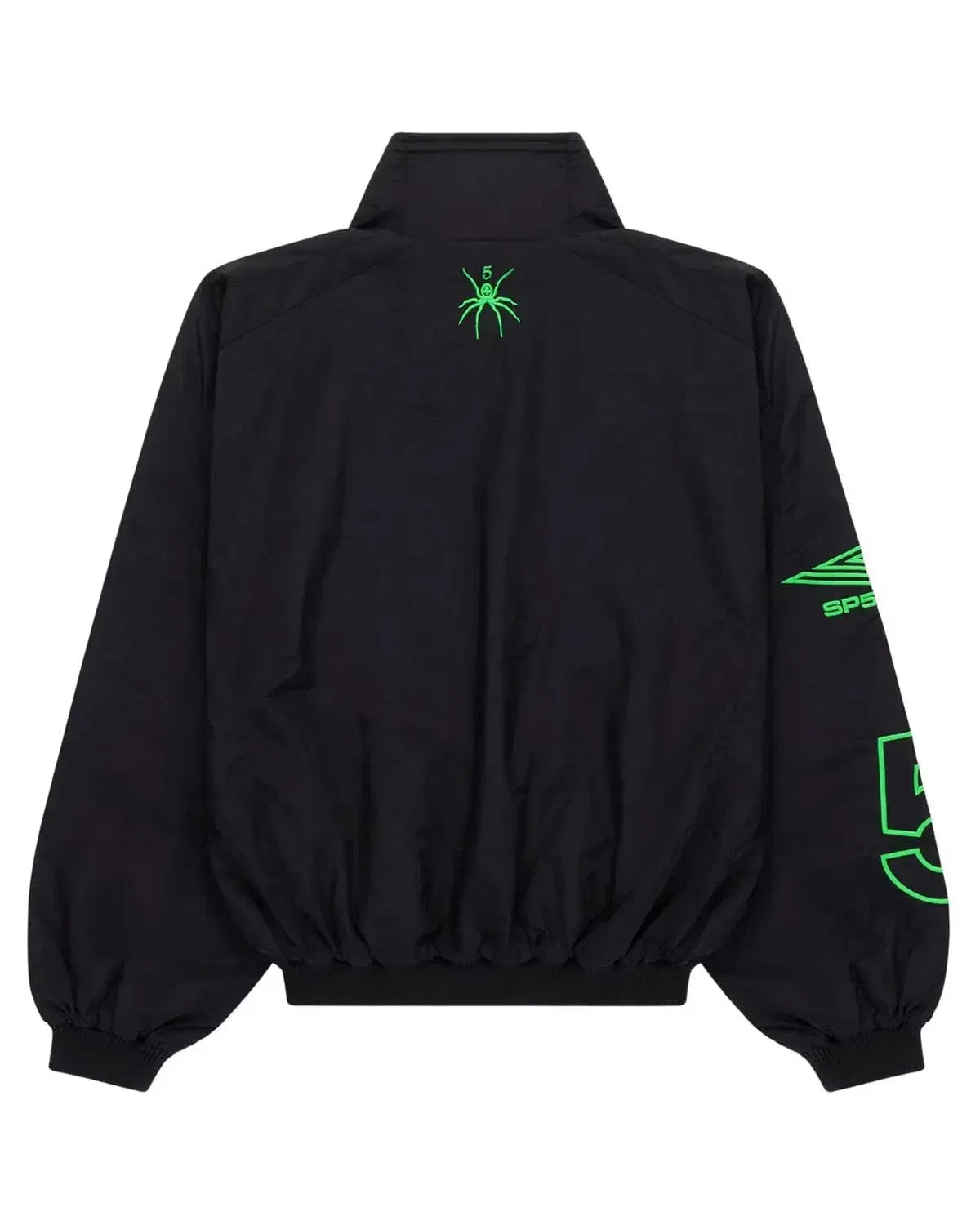 Sp5der Worldwide Sp5der Script Warm Up Jacket Black